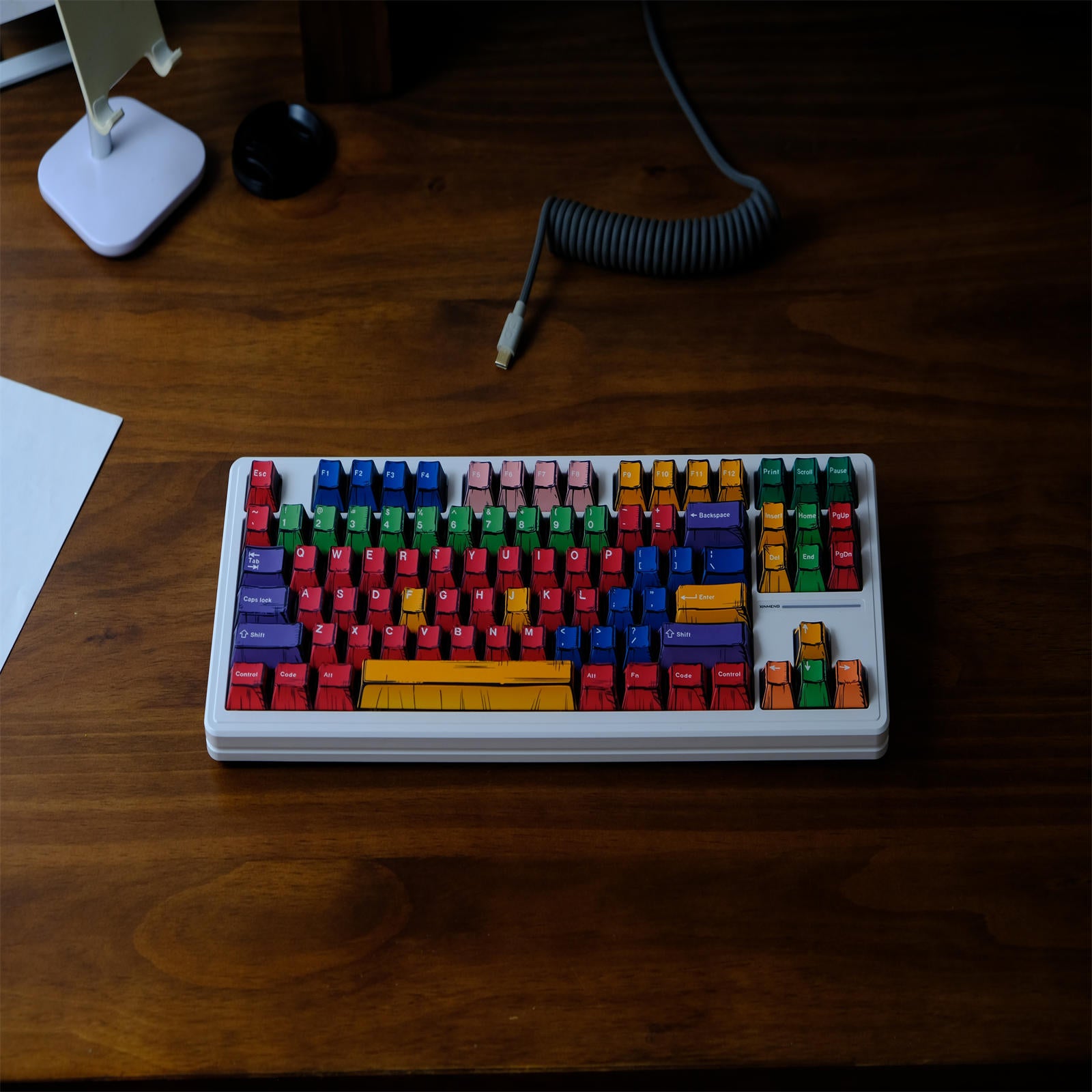 Handcrafted Art Comic Style keycaps