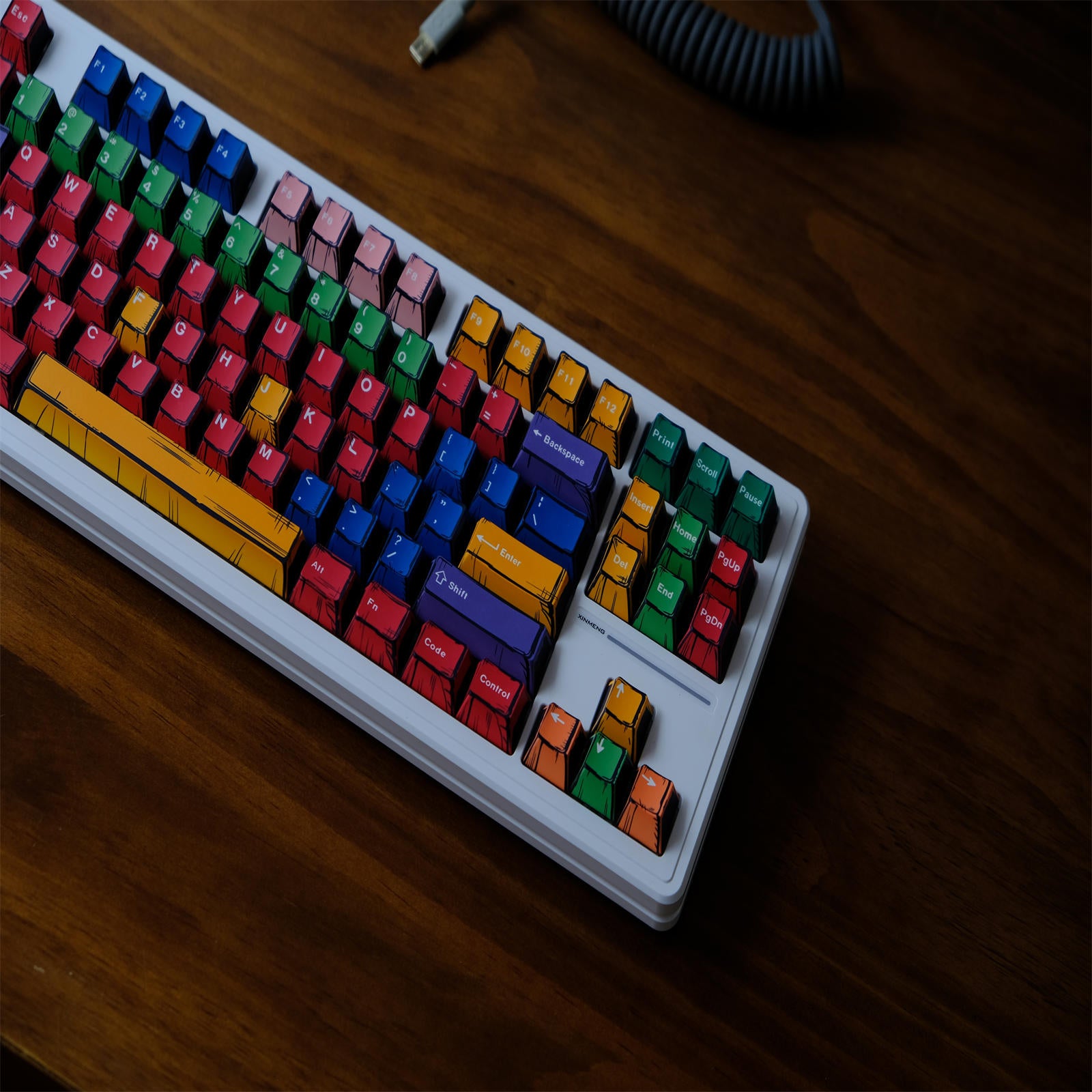 Handcrafted Art Comic Style keycaps