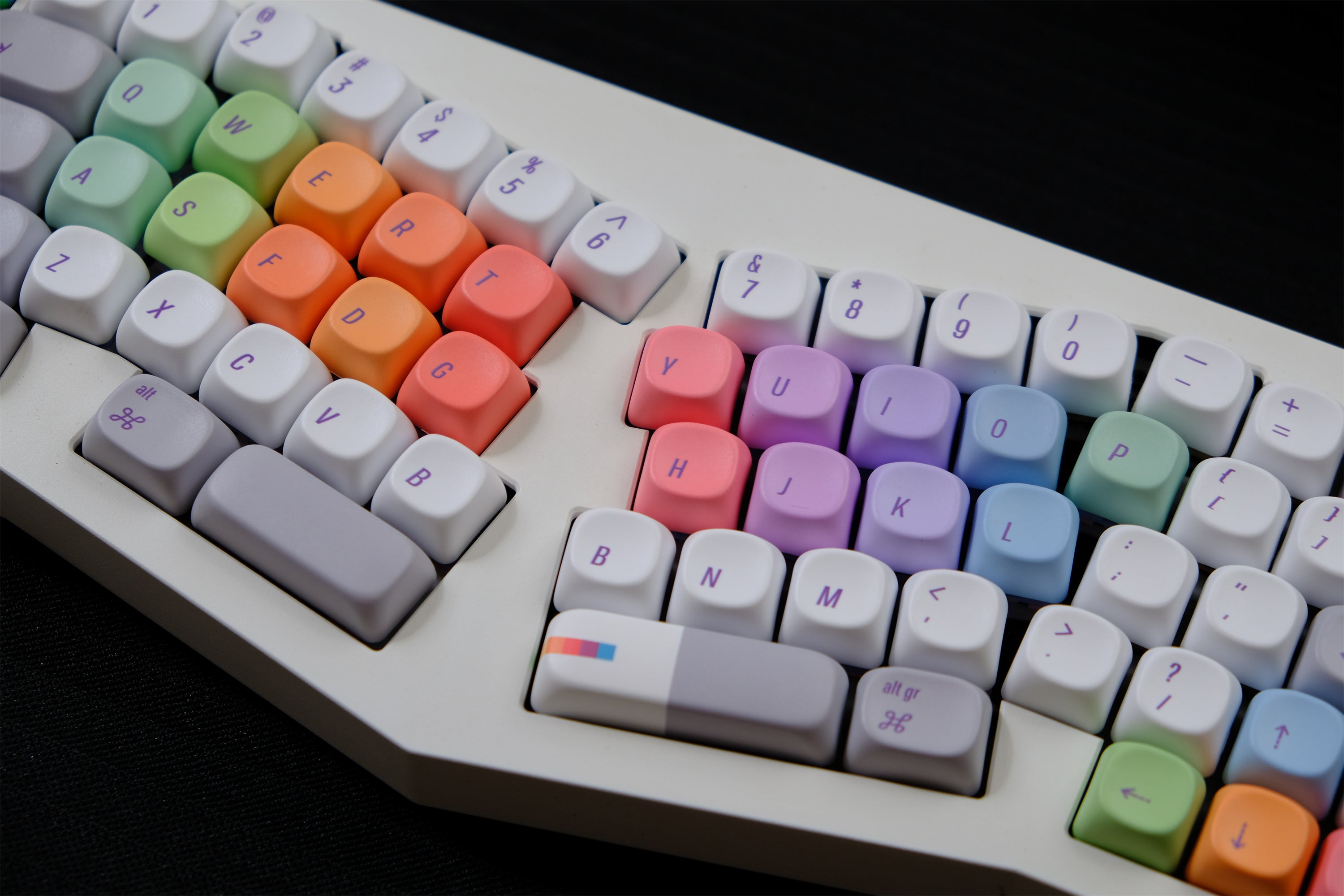 Rainbow Programmer Keycaps