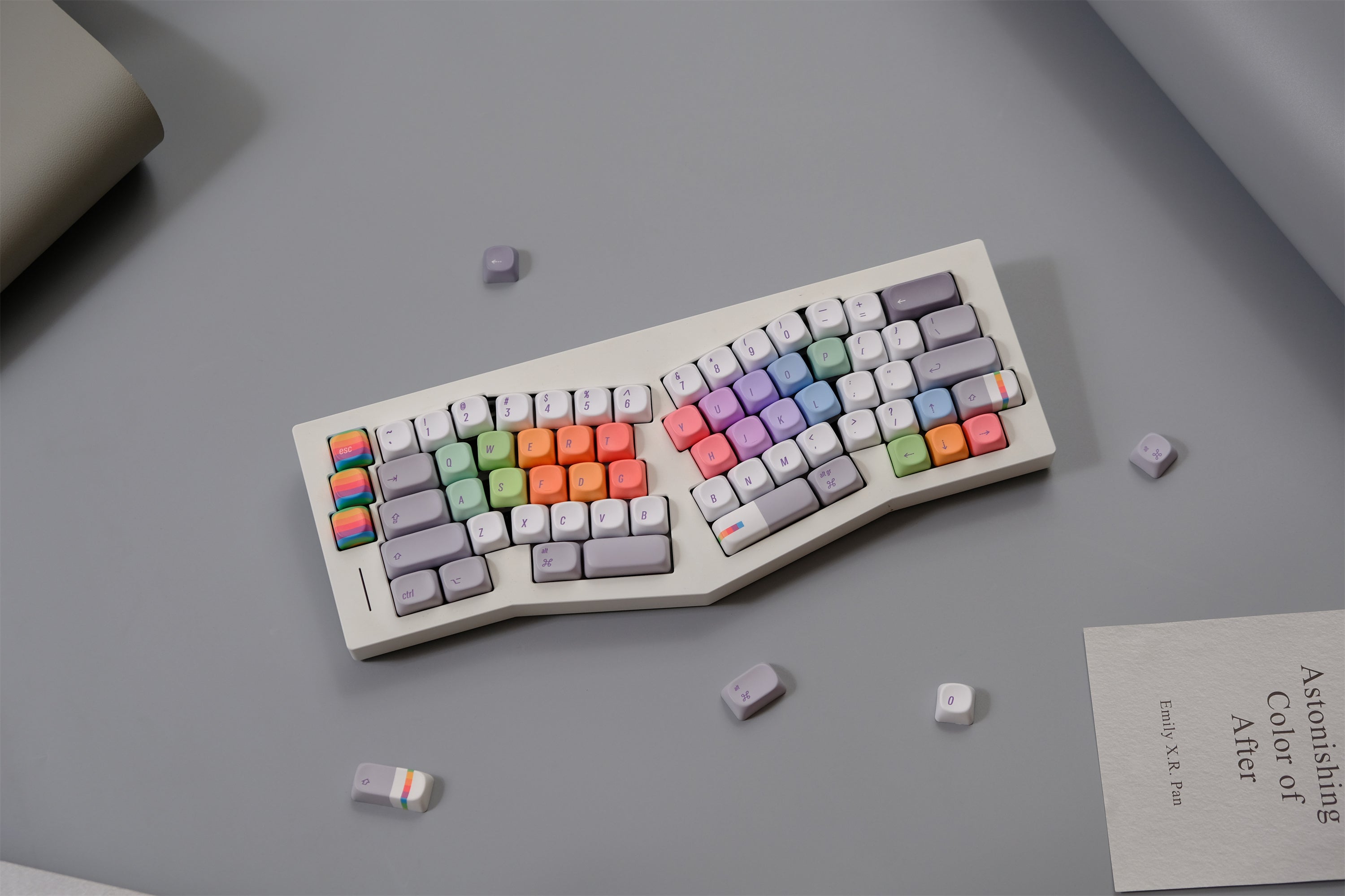 Rainbow Programmer Keycaps