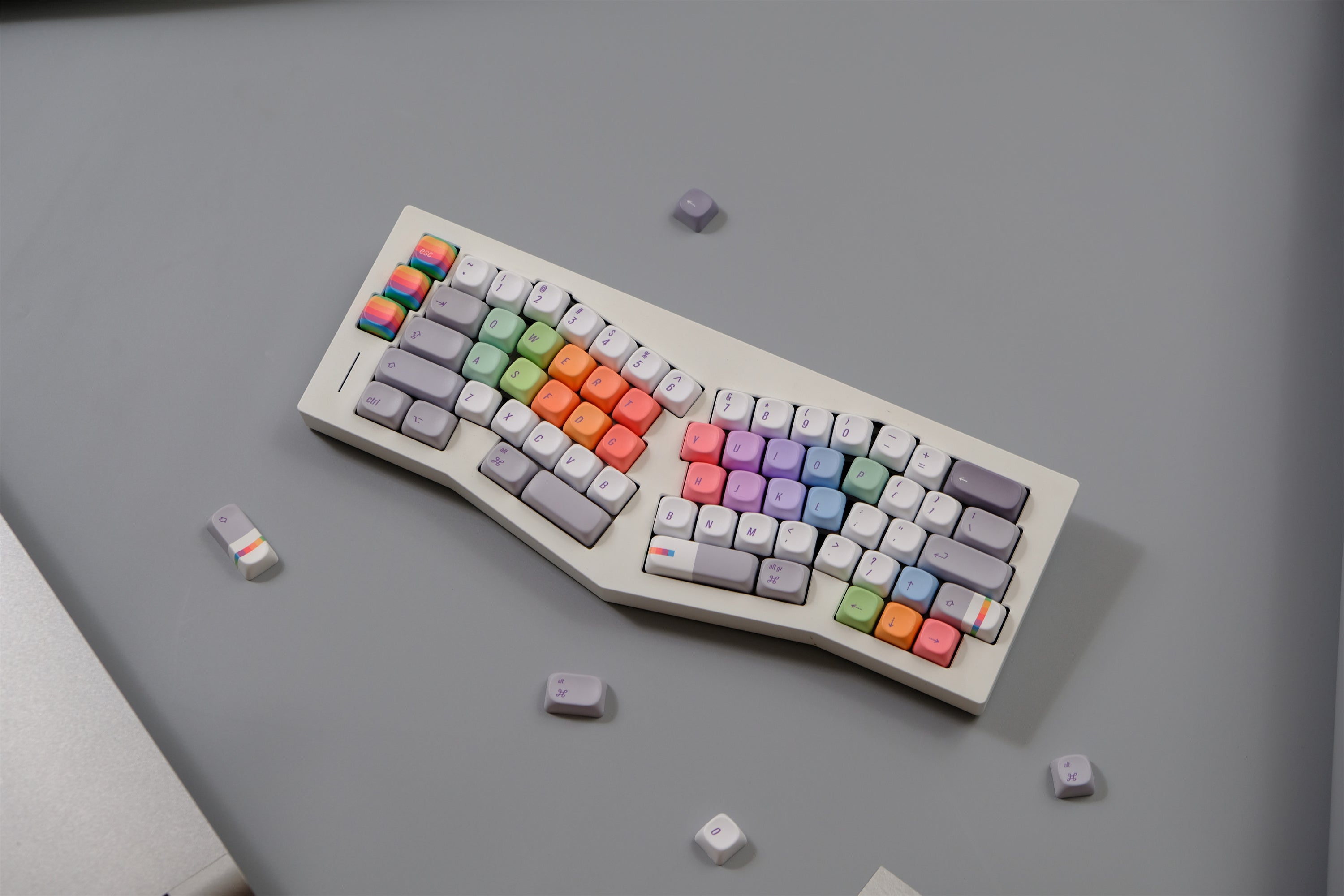 Rainbow Programmer Keycaps