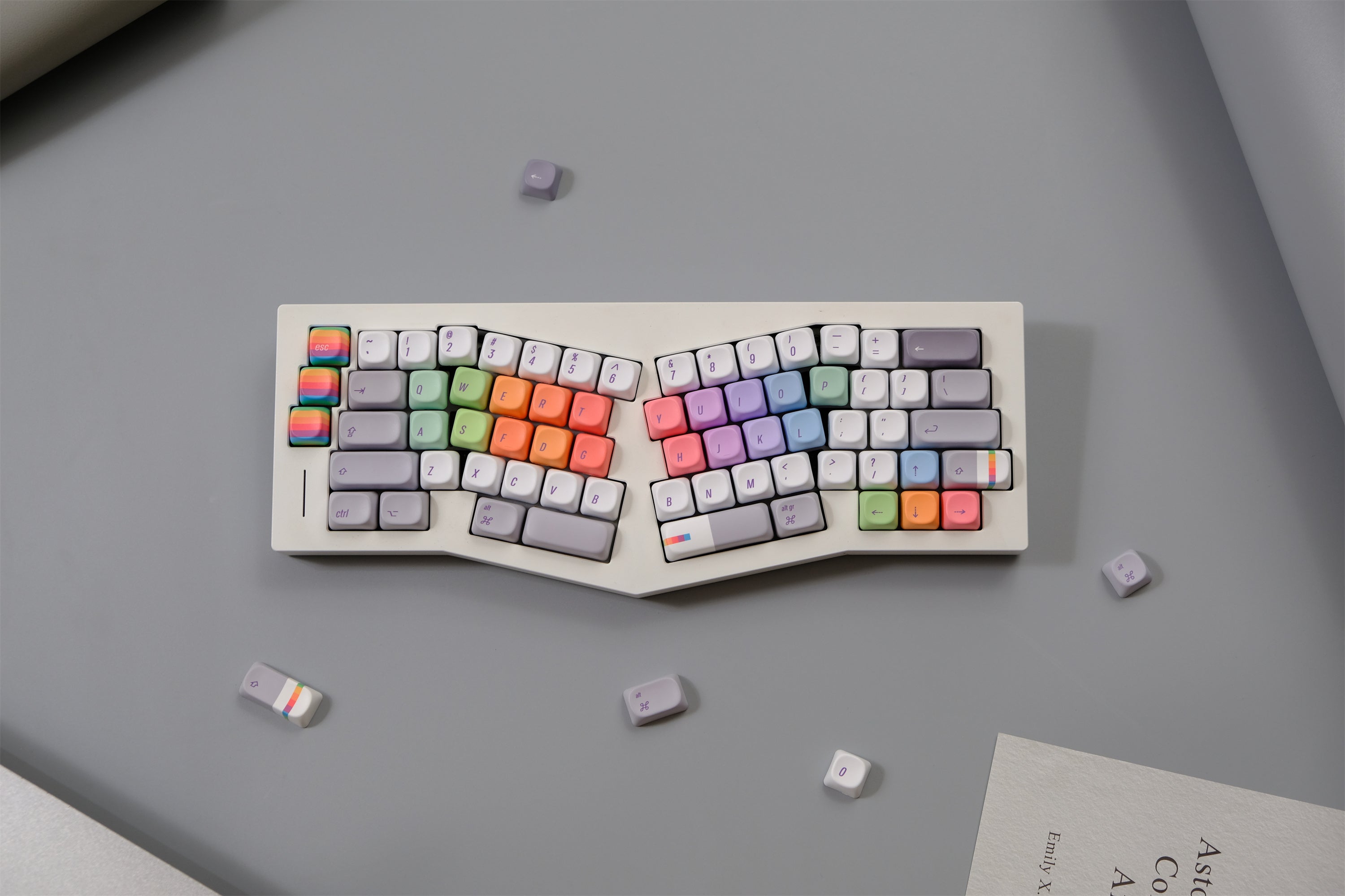 Rainbow Programmer Keycaps