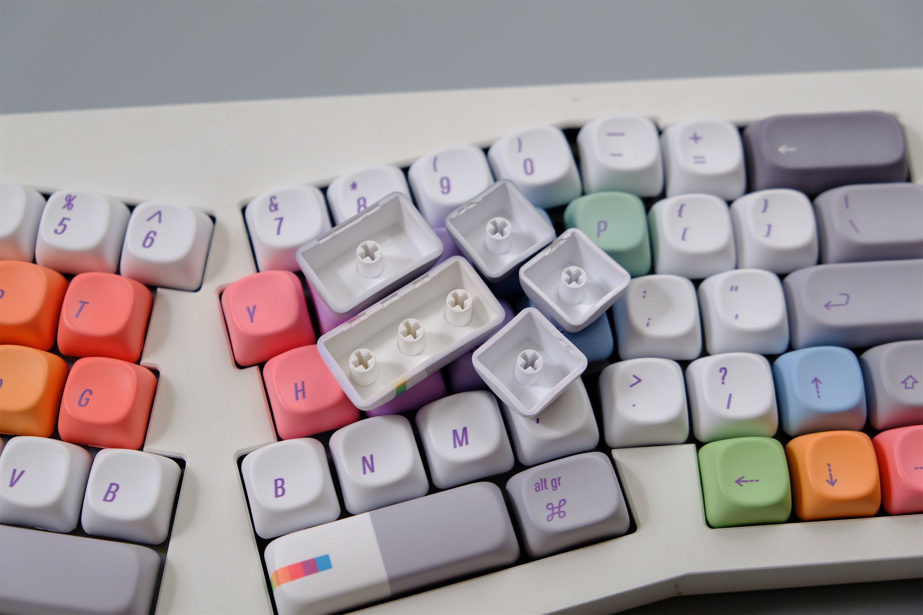 Rainbow Programmer Keycaps
