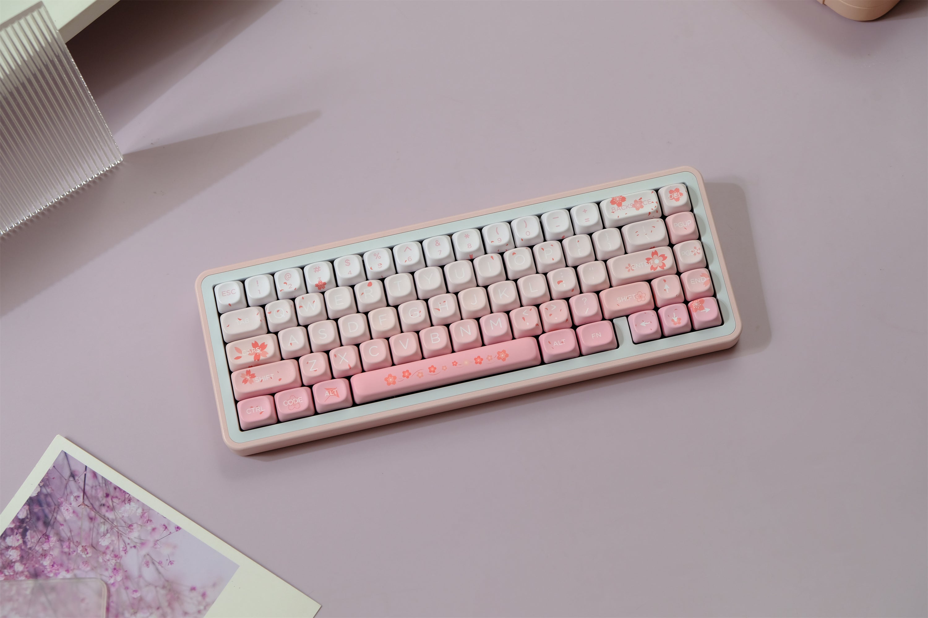 Falling Cherry Blossoms Keycaps