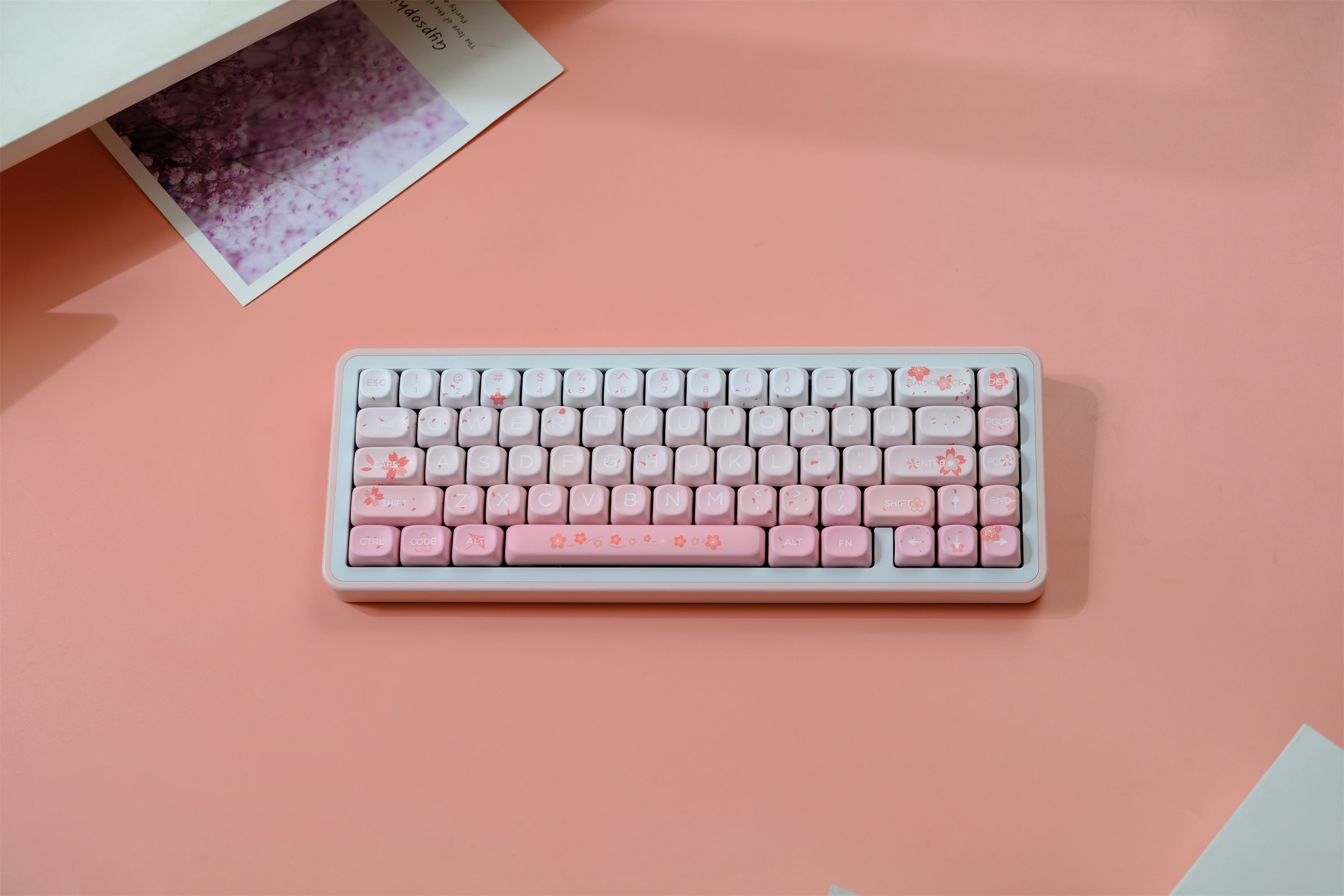 Falling Cherry Blossoms Keycaps