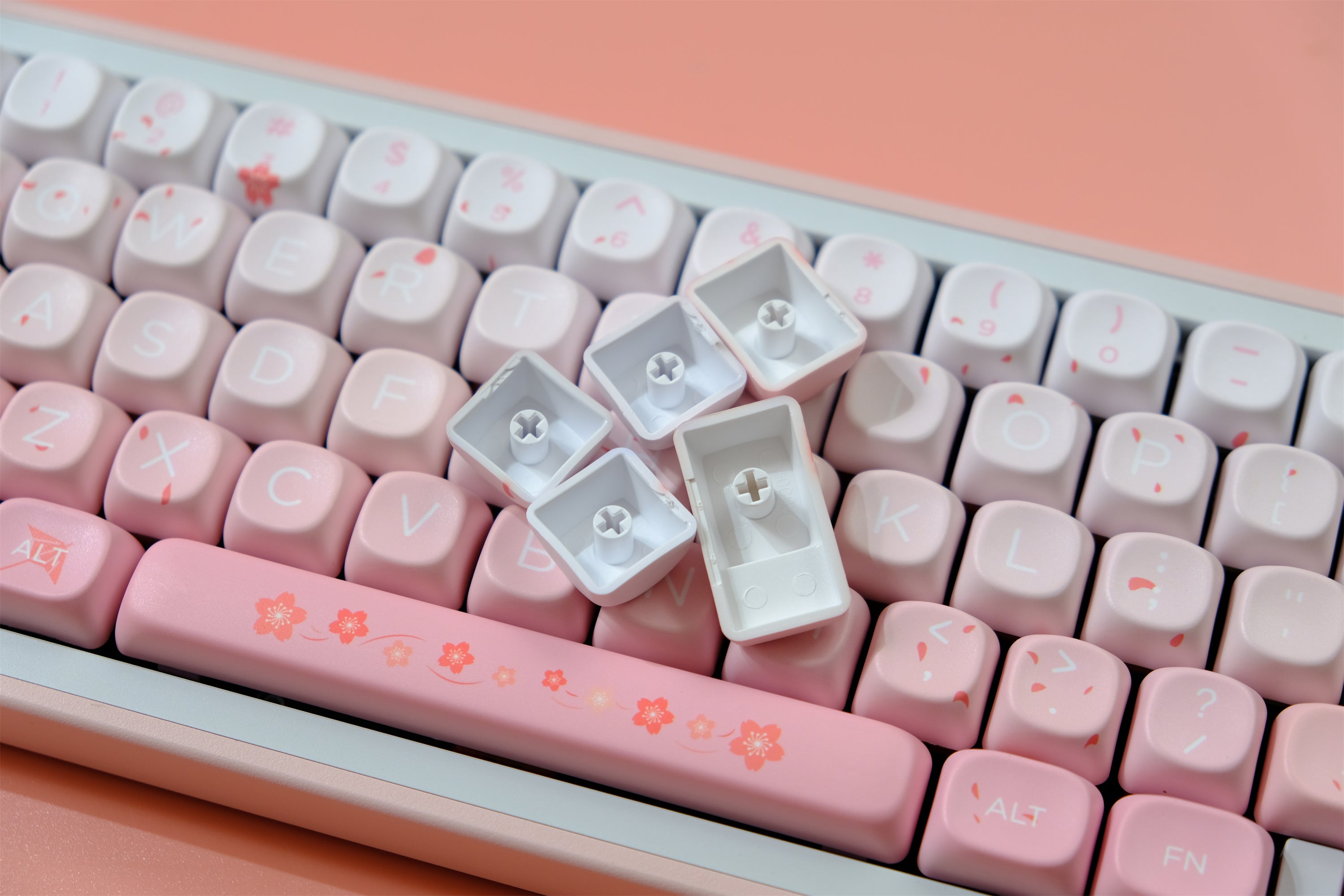 Falling Cherry Blossoms Keycaps