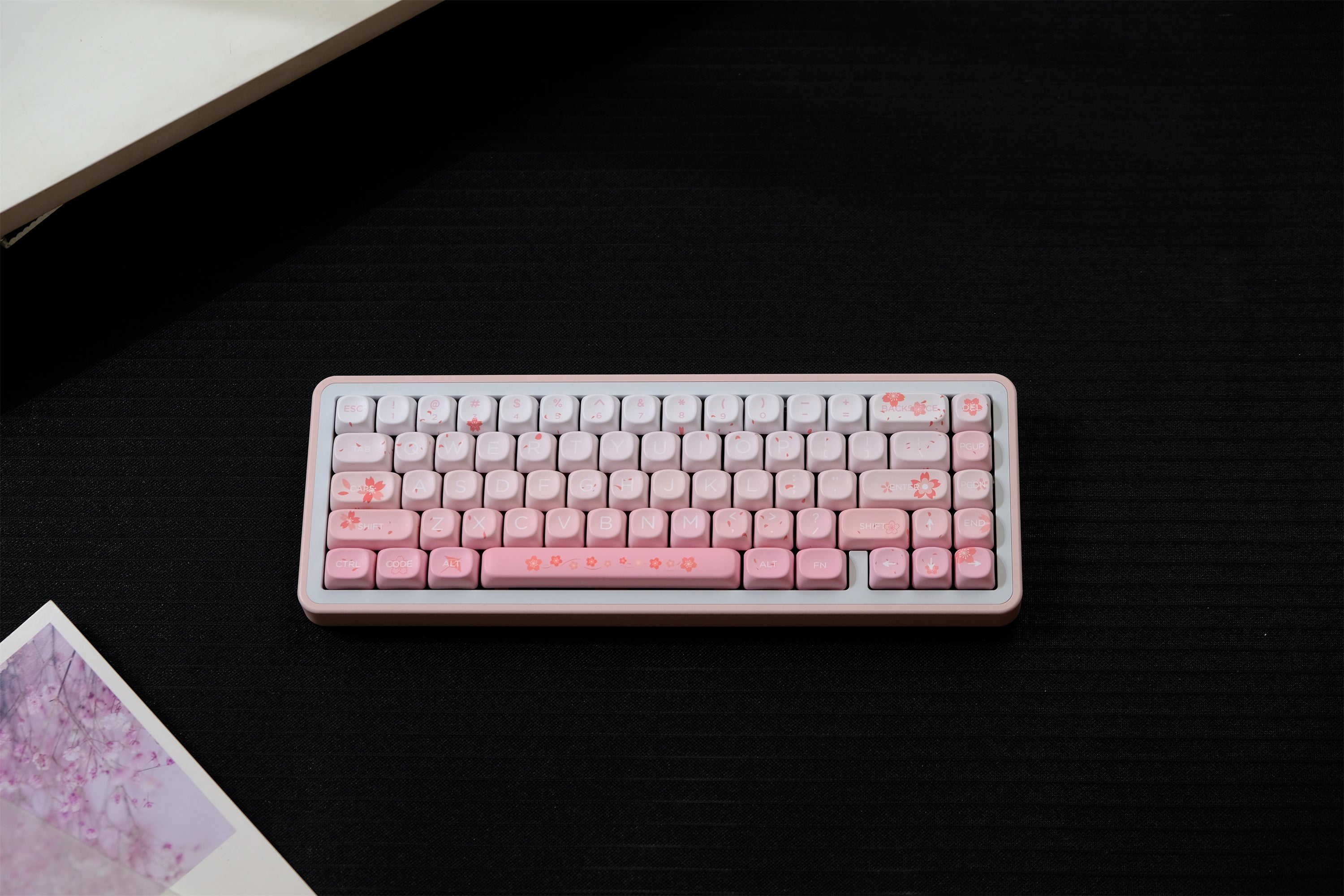 Falling Cherry Blossoms Keycaps