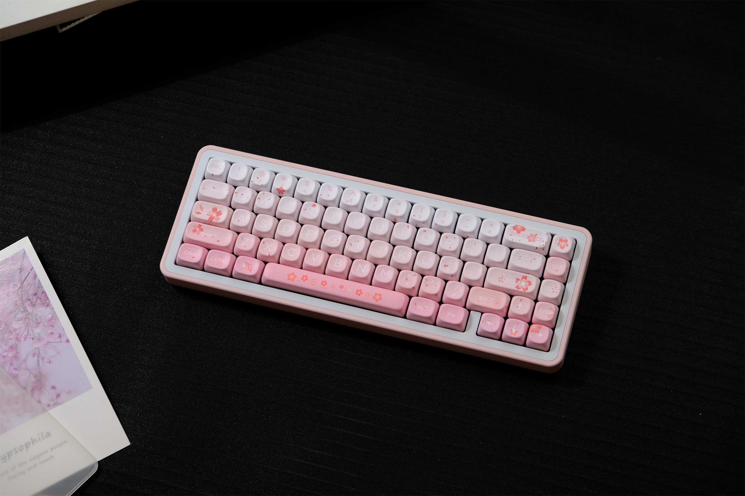 Falling Cherry Blossoms Keycaps
