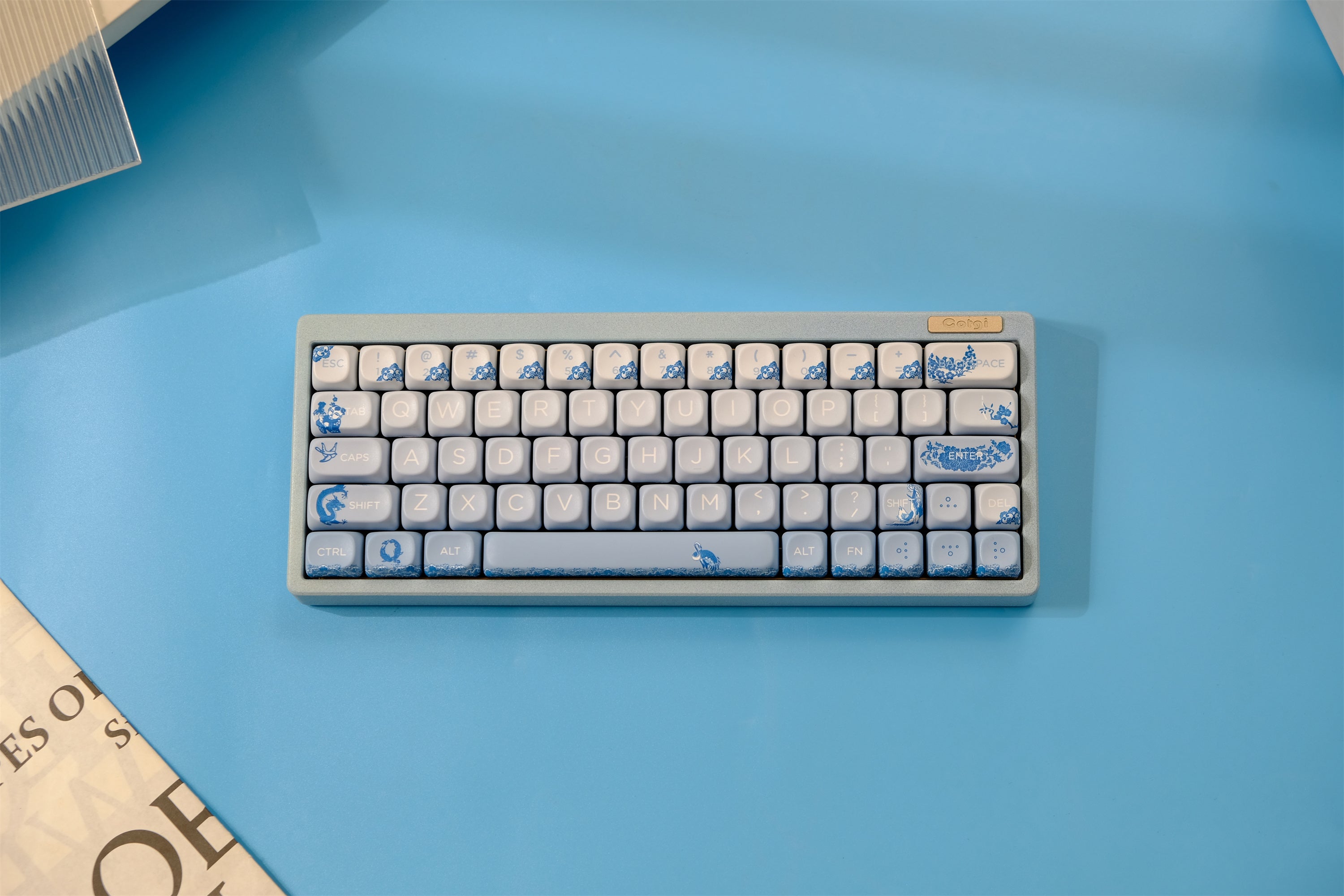 Blue White Porcelain Keycaps