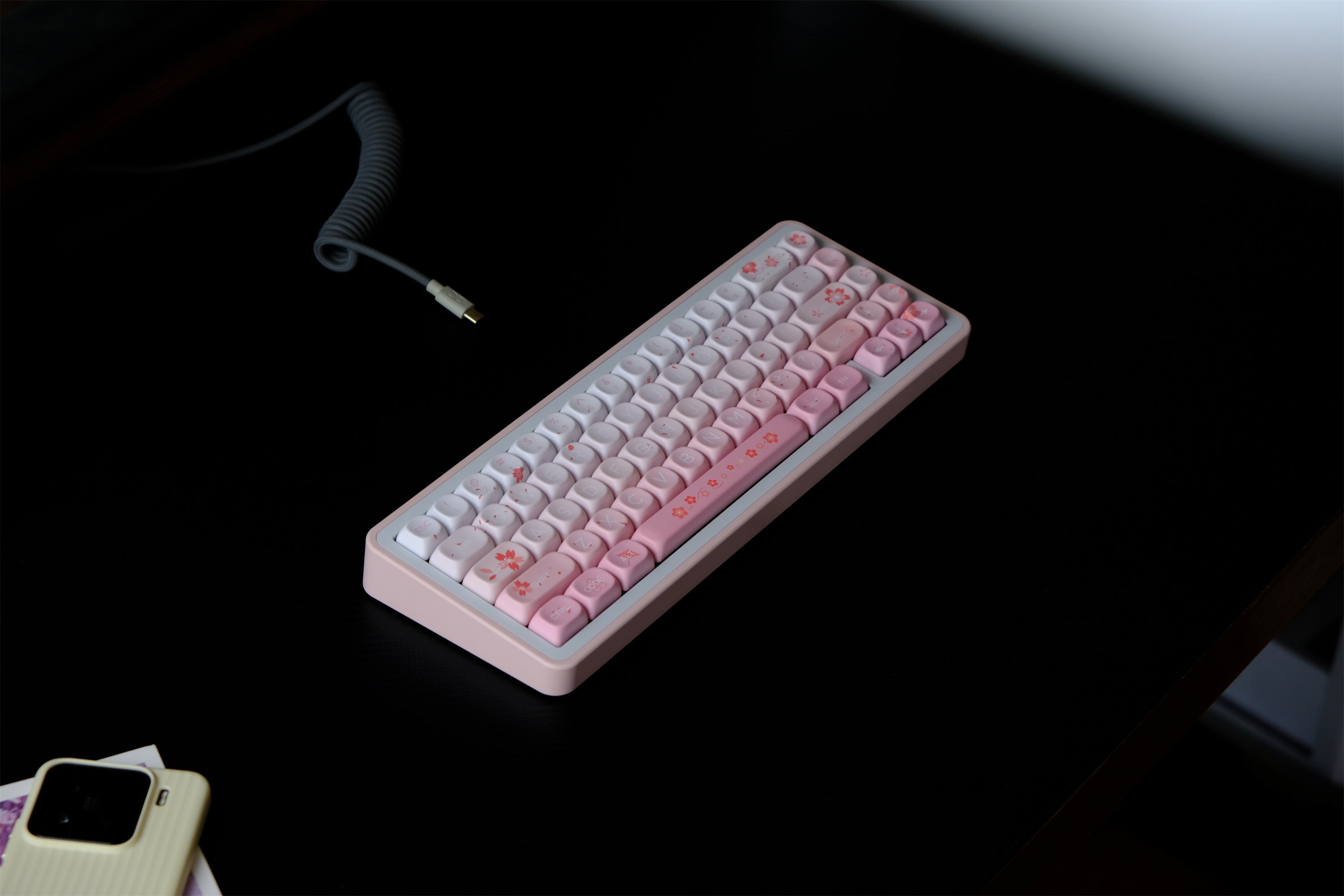Falling Cherry Blossoms Keycaps