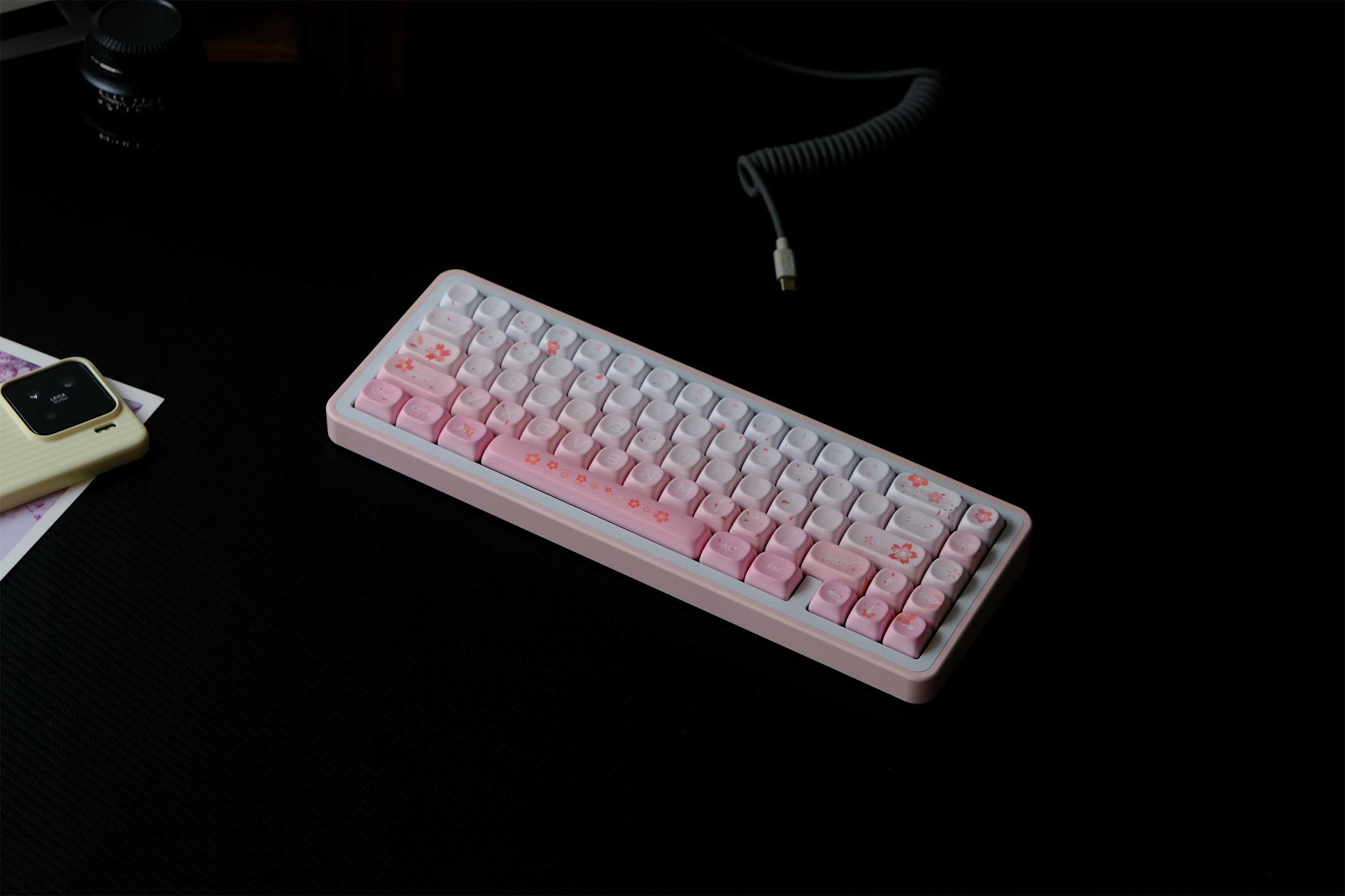 Falling Cherry Blossoms Keycaps