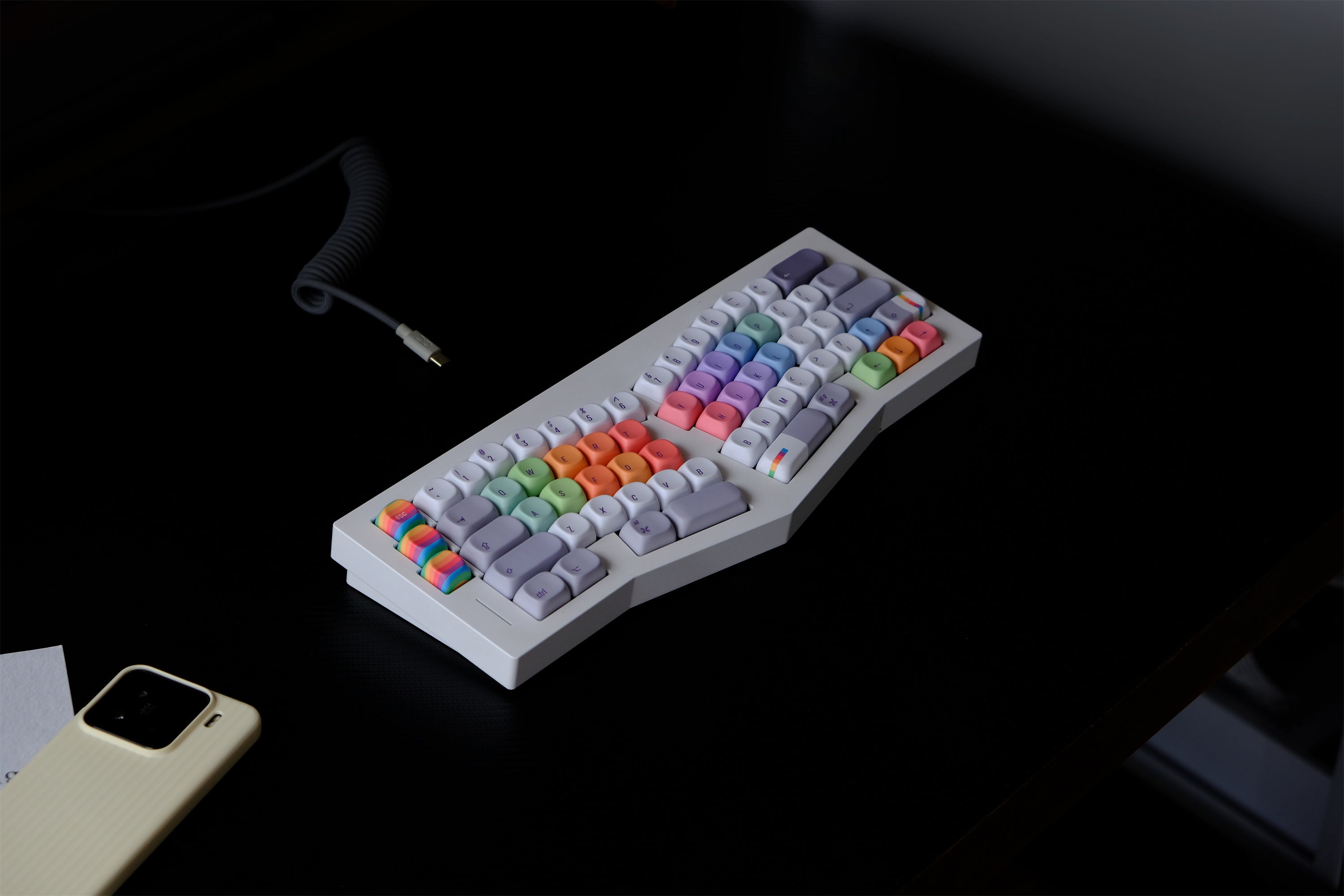 Rainbow Programmer Keycaps