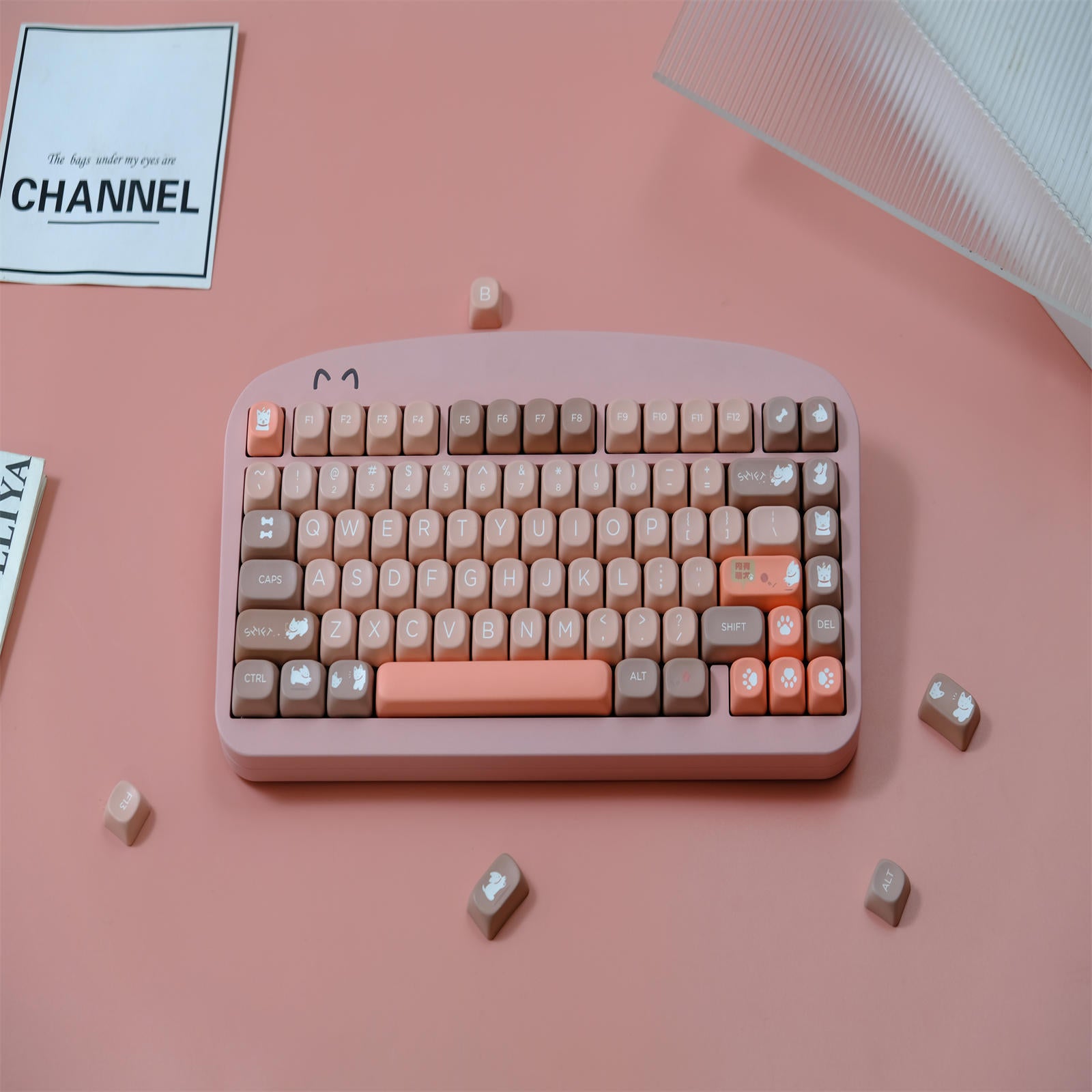 Cute Dog MOA keycaps
