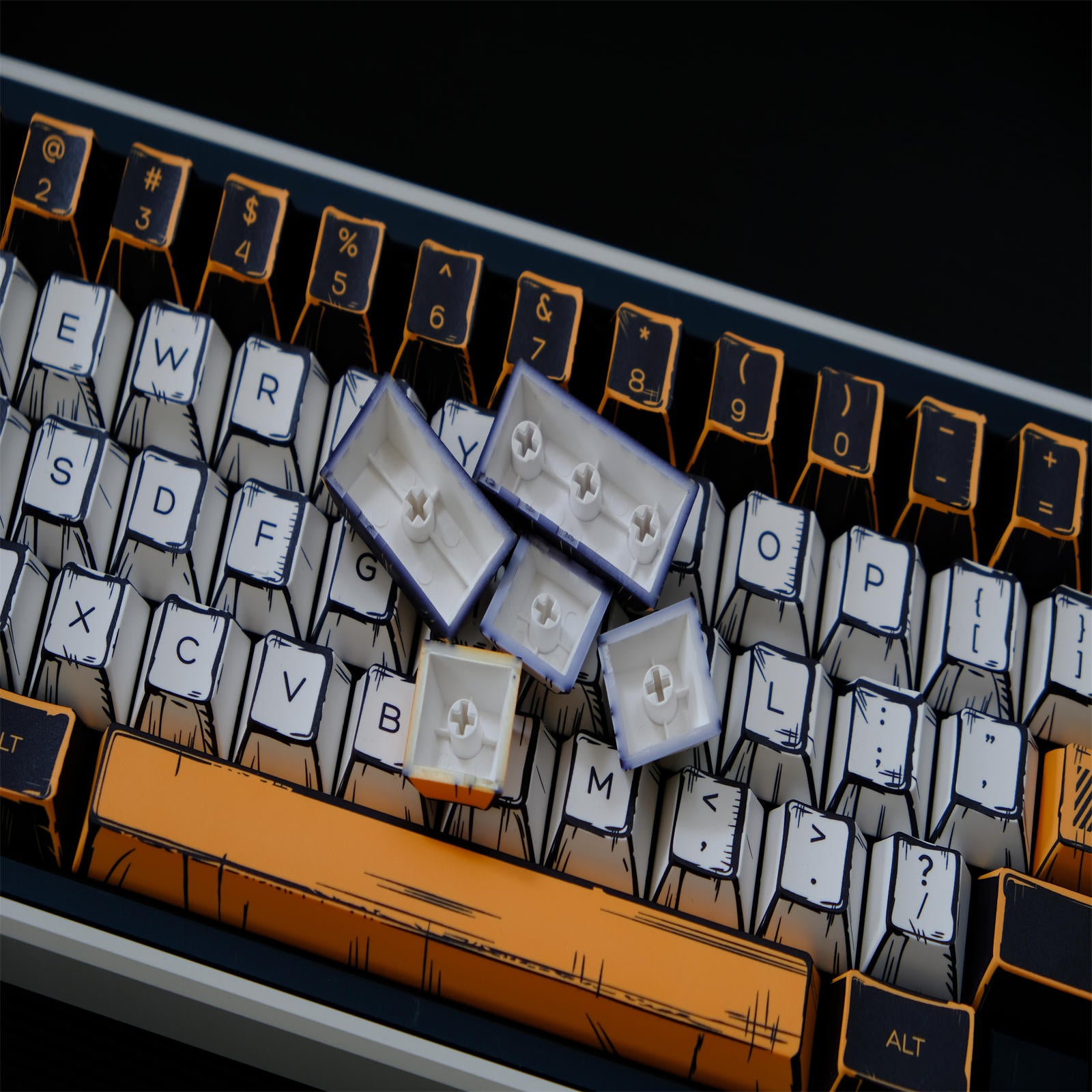 Virtual War Comic Style keycaps