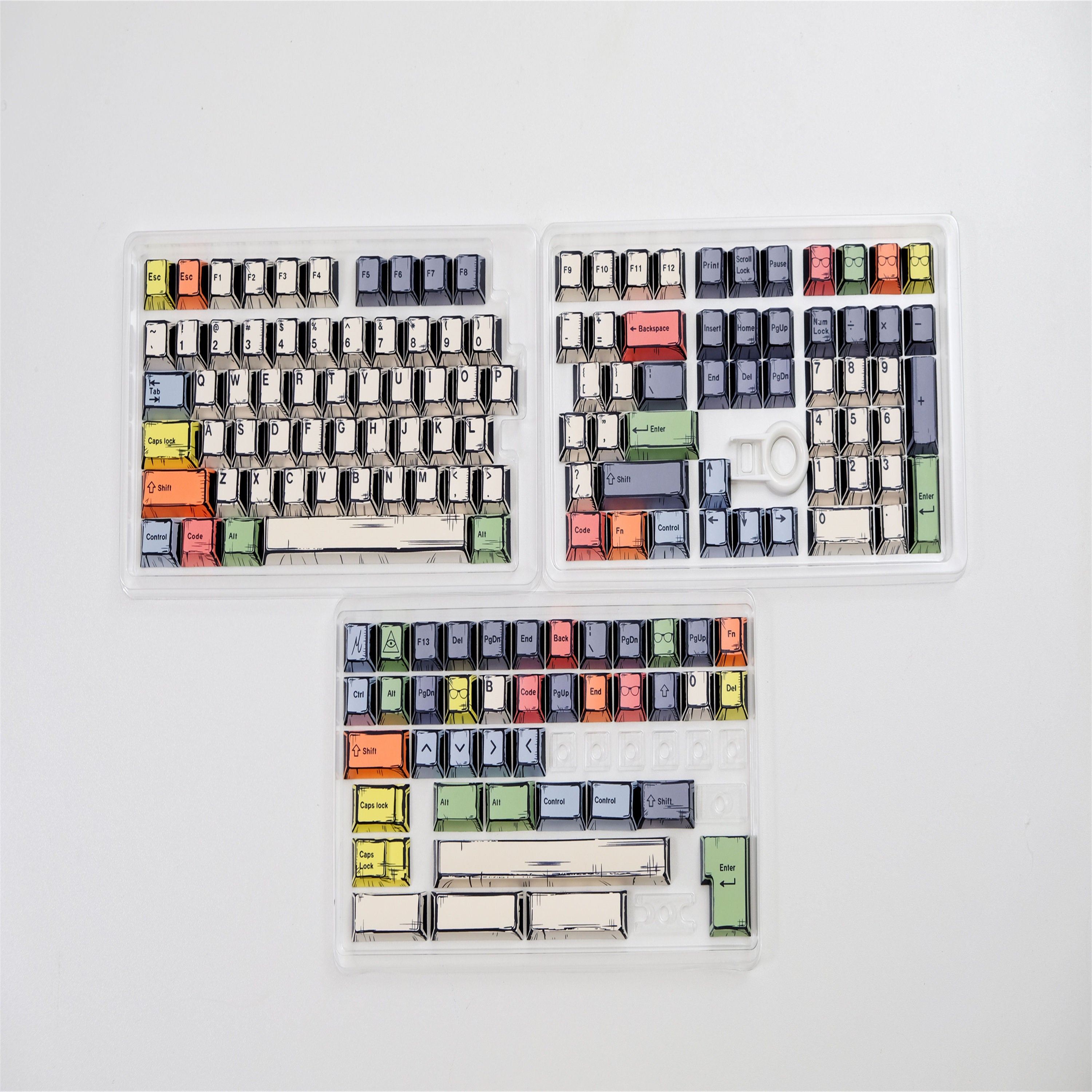 Canvas Comic Atyle keycaps