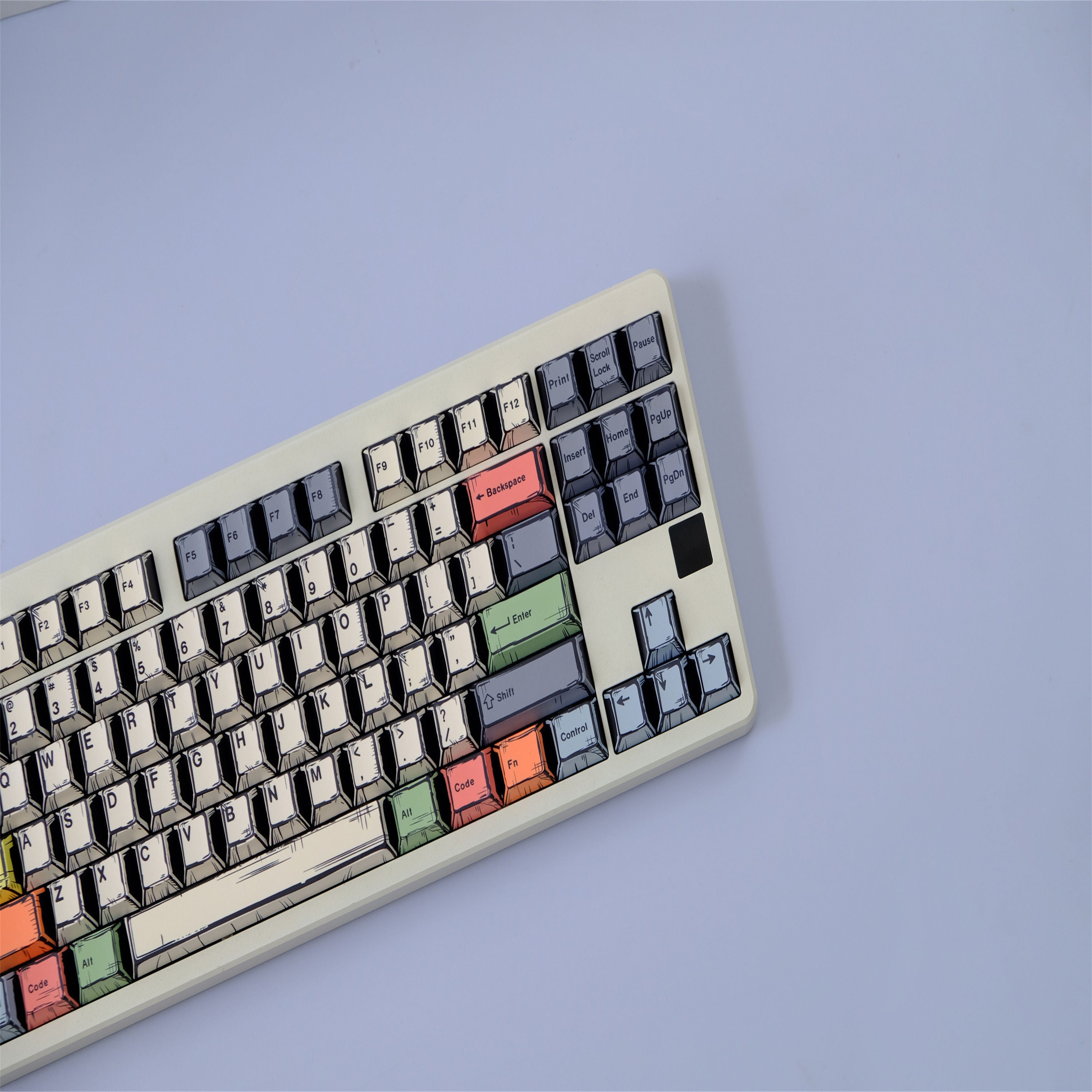 Canvas Comic Atyle keycaps