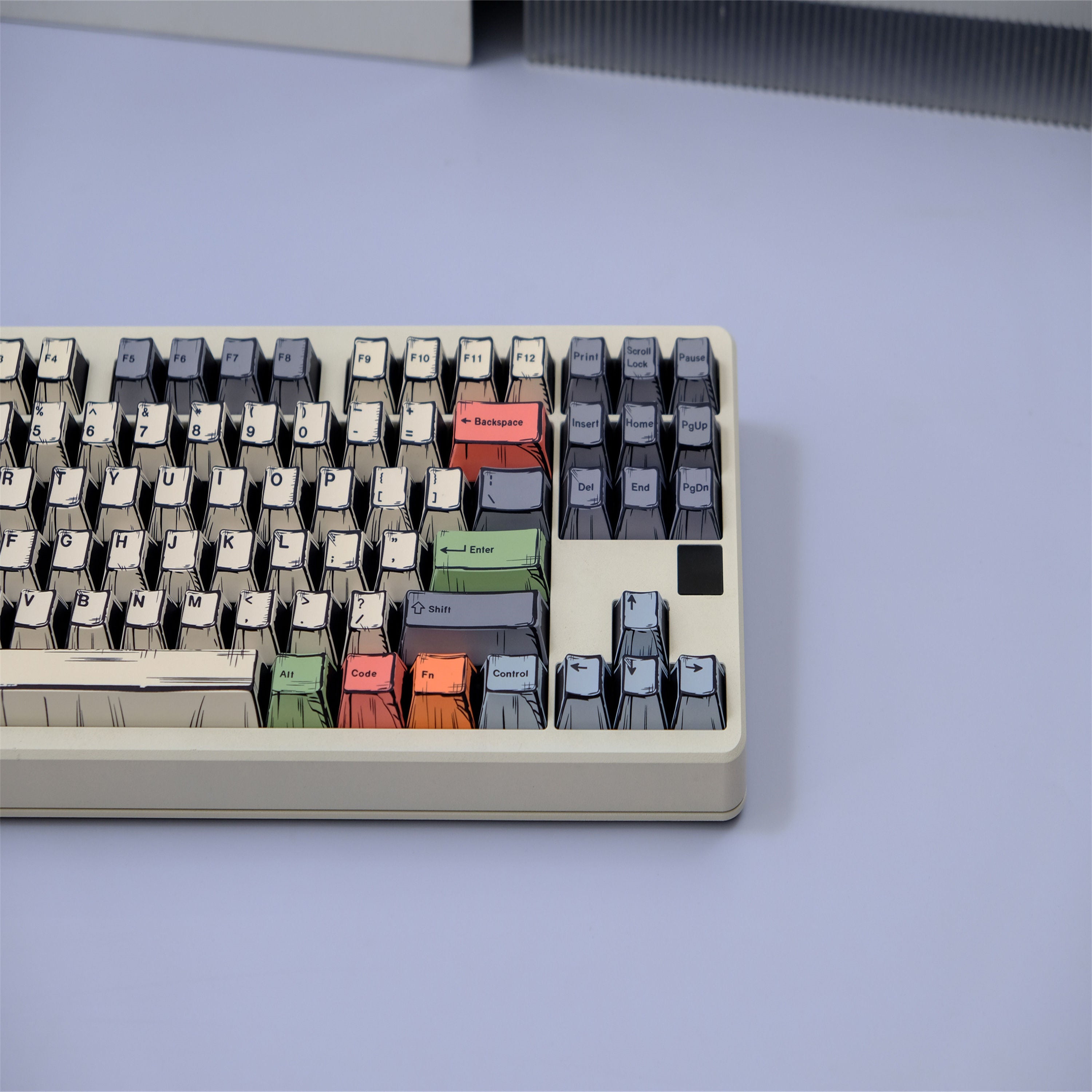 Canvas Comic Atyle keycaps