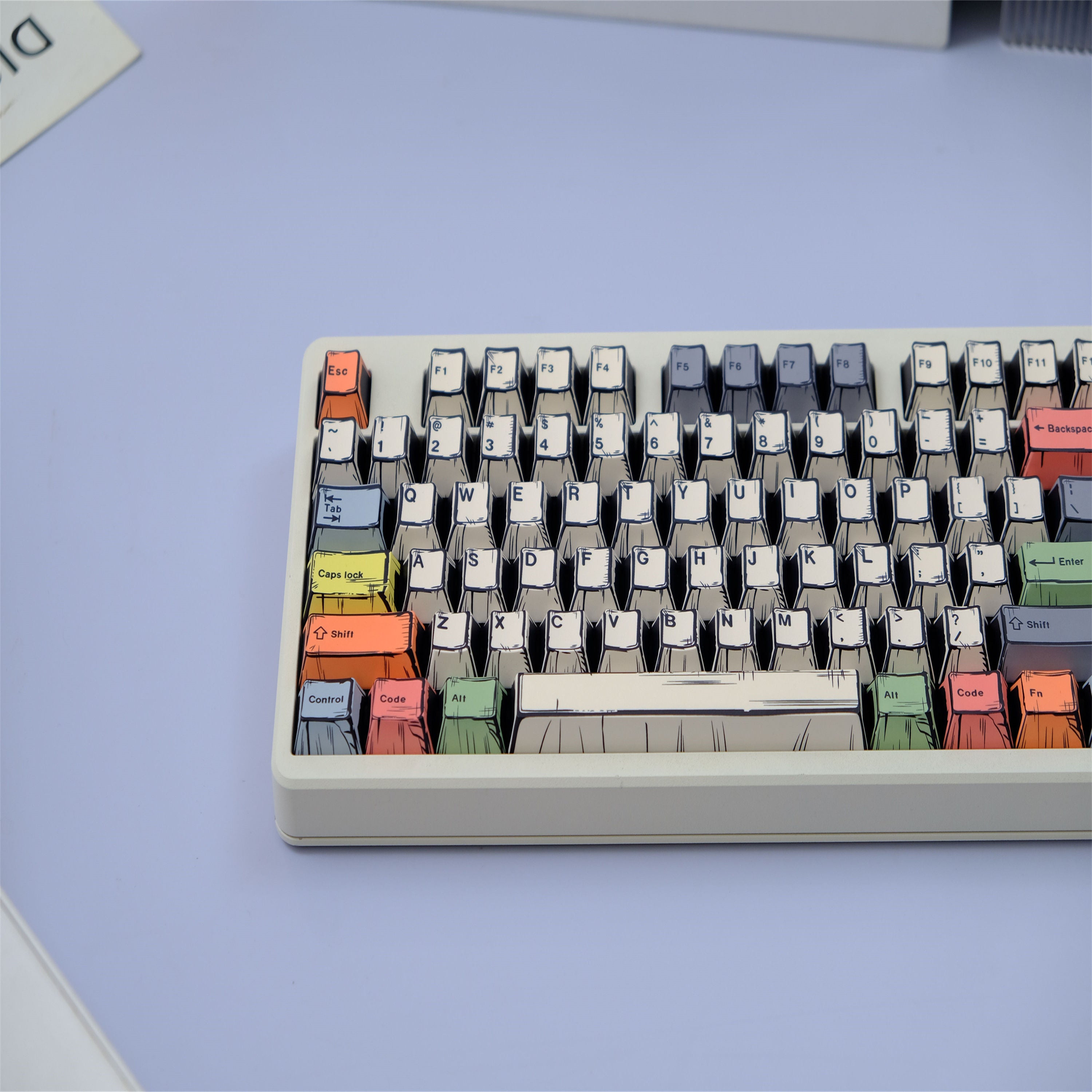 Canvas Comic Atyle keycaps