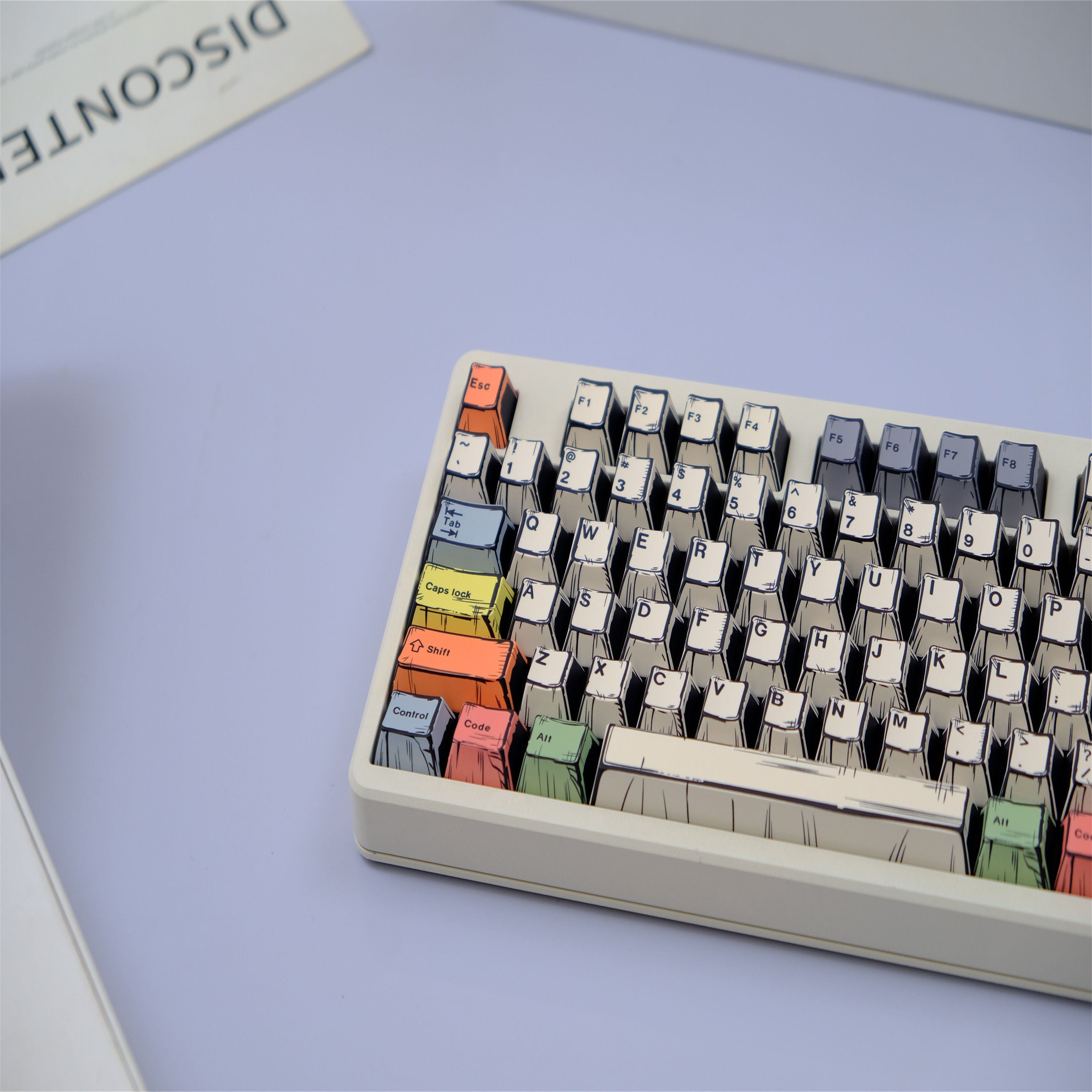 Canvas Comic Atyle keycaps