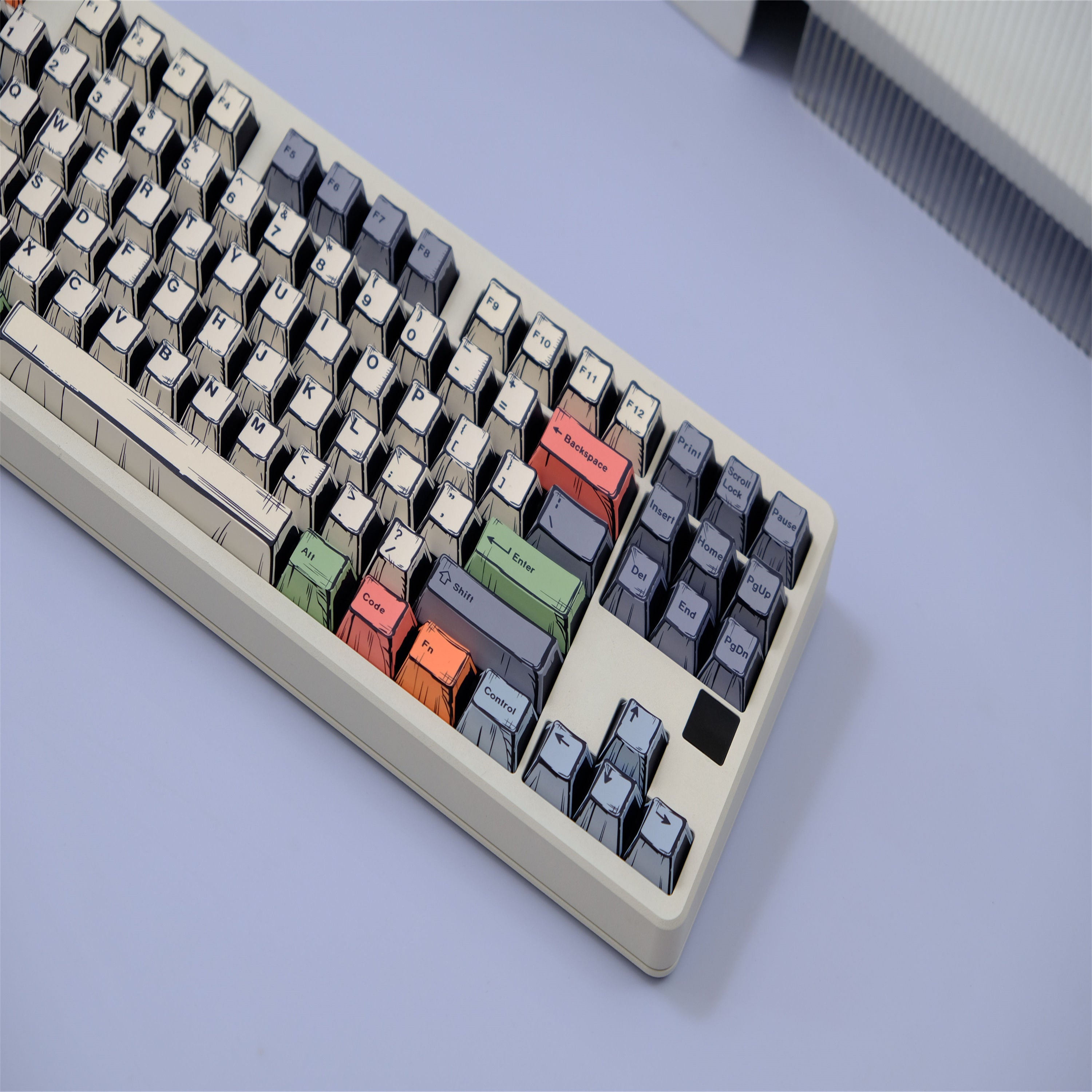 Canvas Comic Atyle keycaps