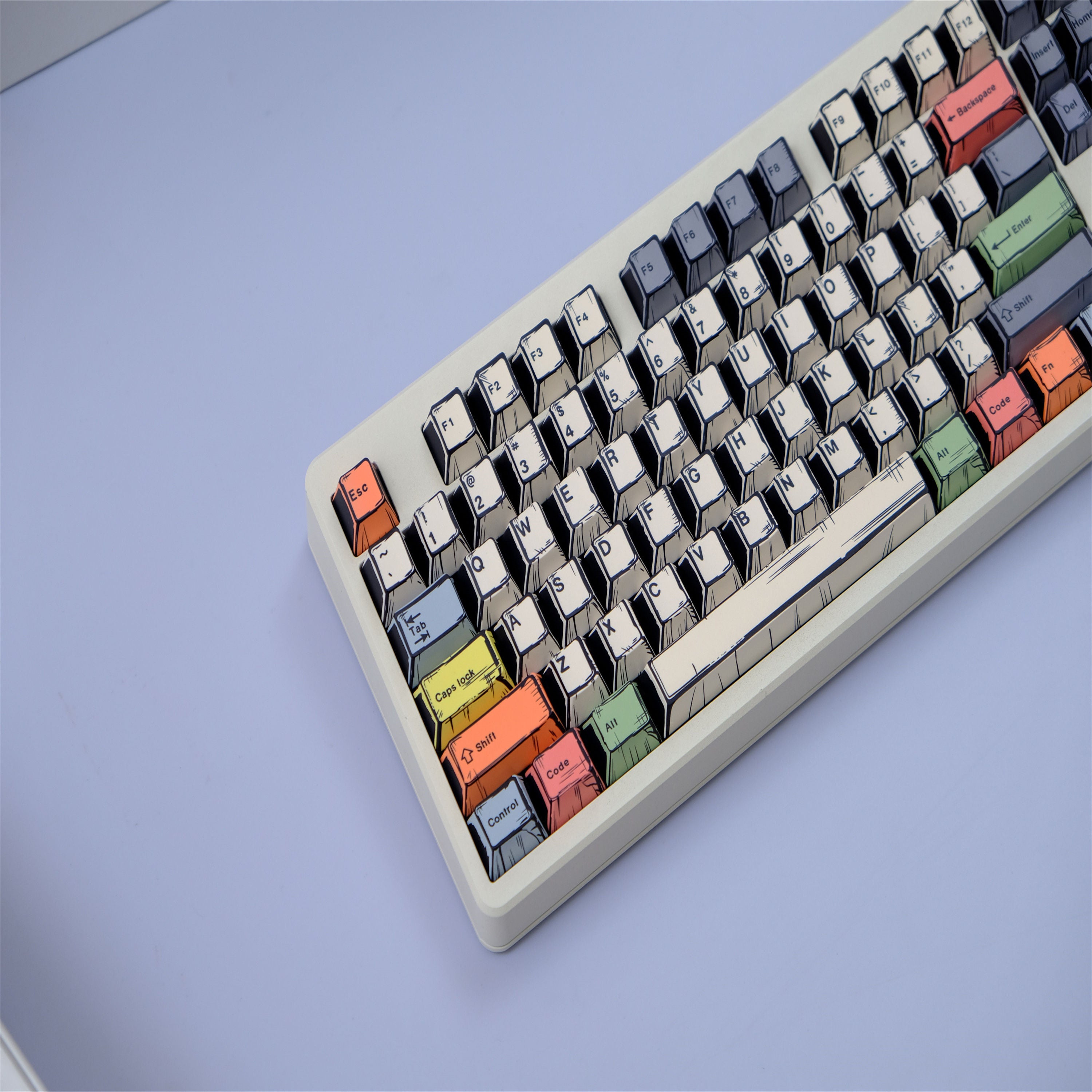 Canvas Comic Atyle keycaps