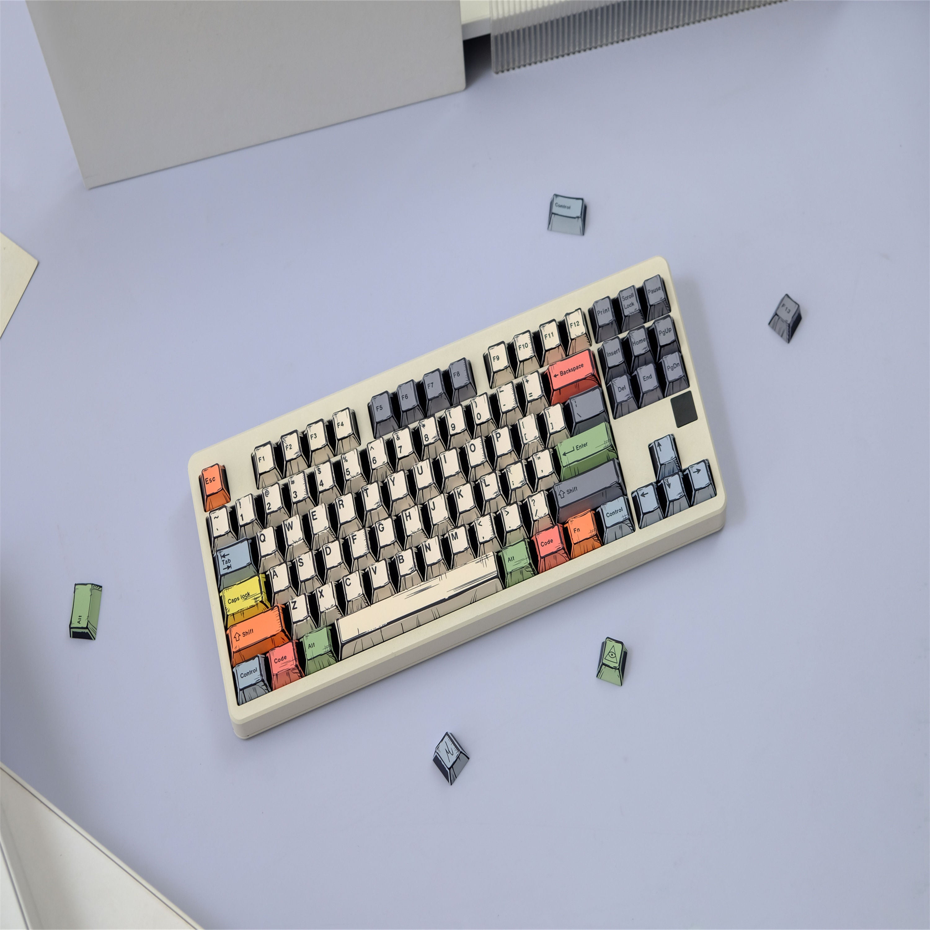 Canvas Comic Atyle keycaps
