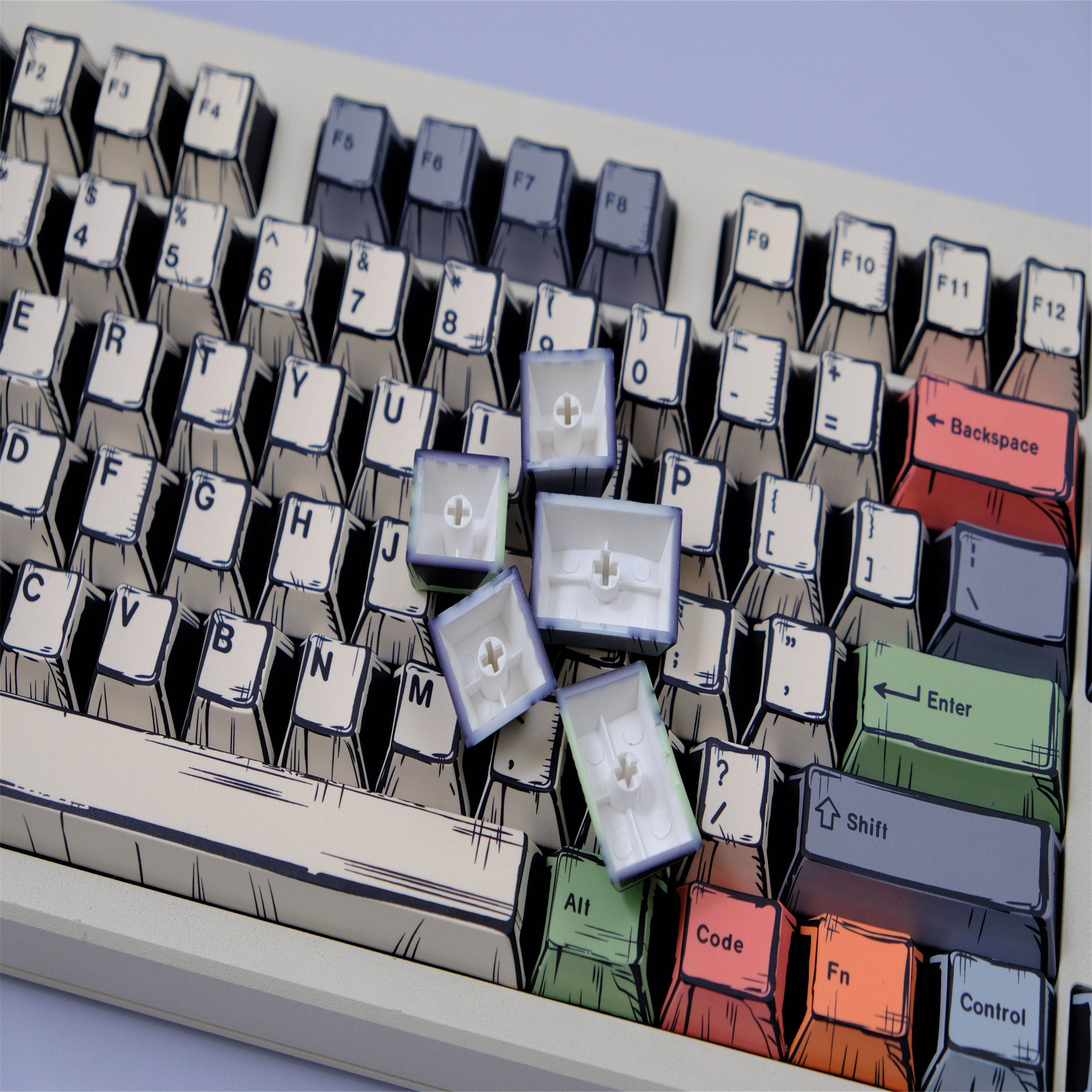 Canvas Comic Atyle keycaps