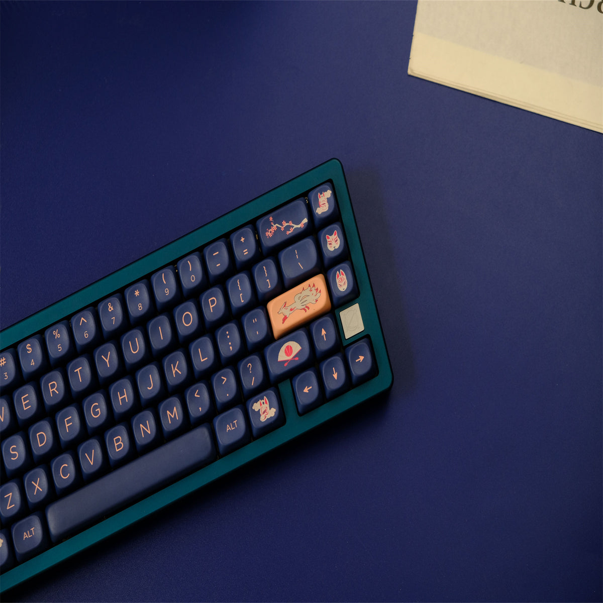Fox Keyborad Fox keycaps 126 Keys PBT Material MOA Profile DYE-SUB Customized ...