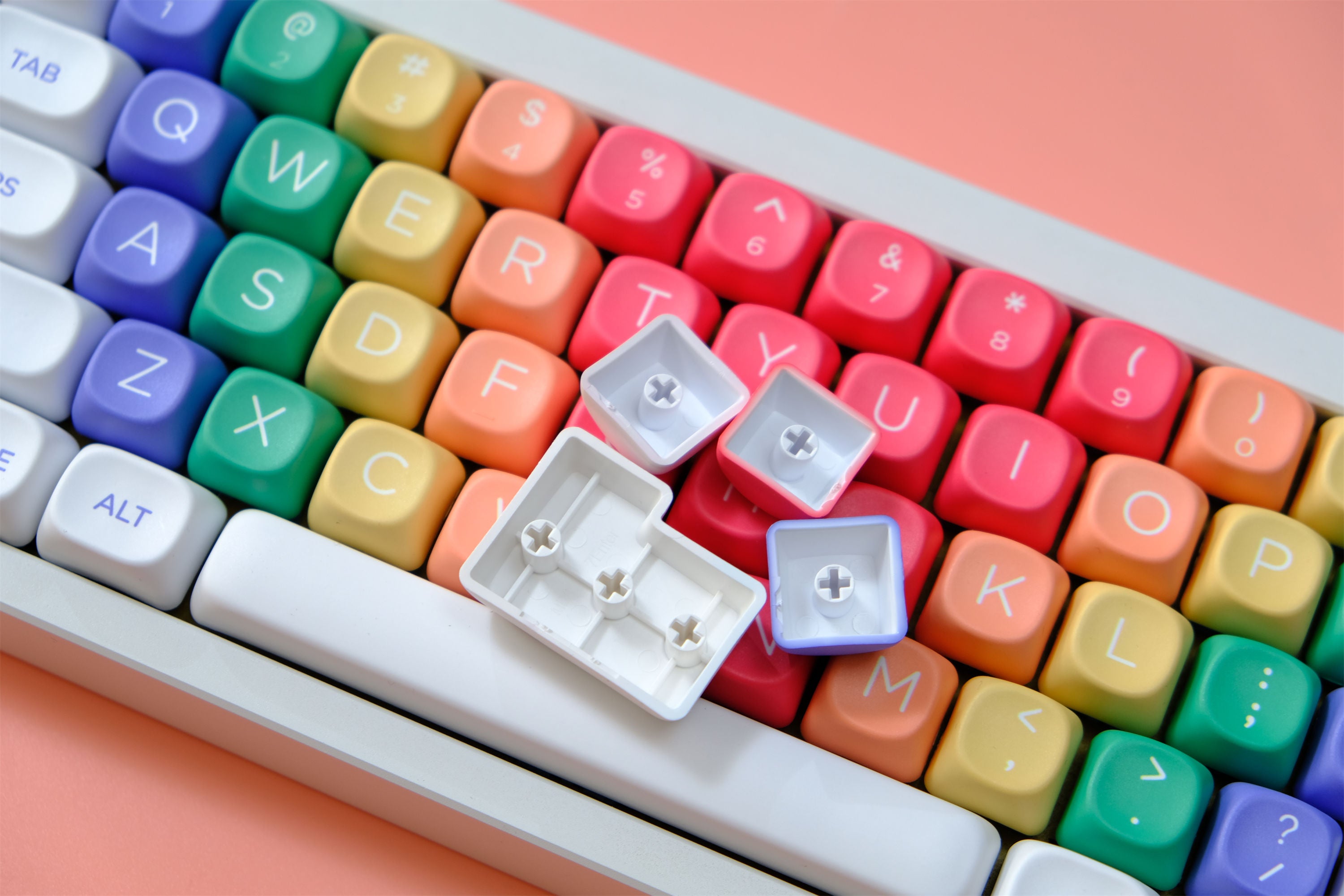 CLICK White Keycaps