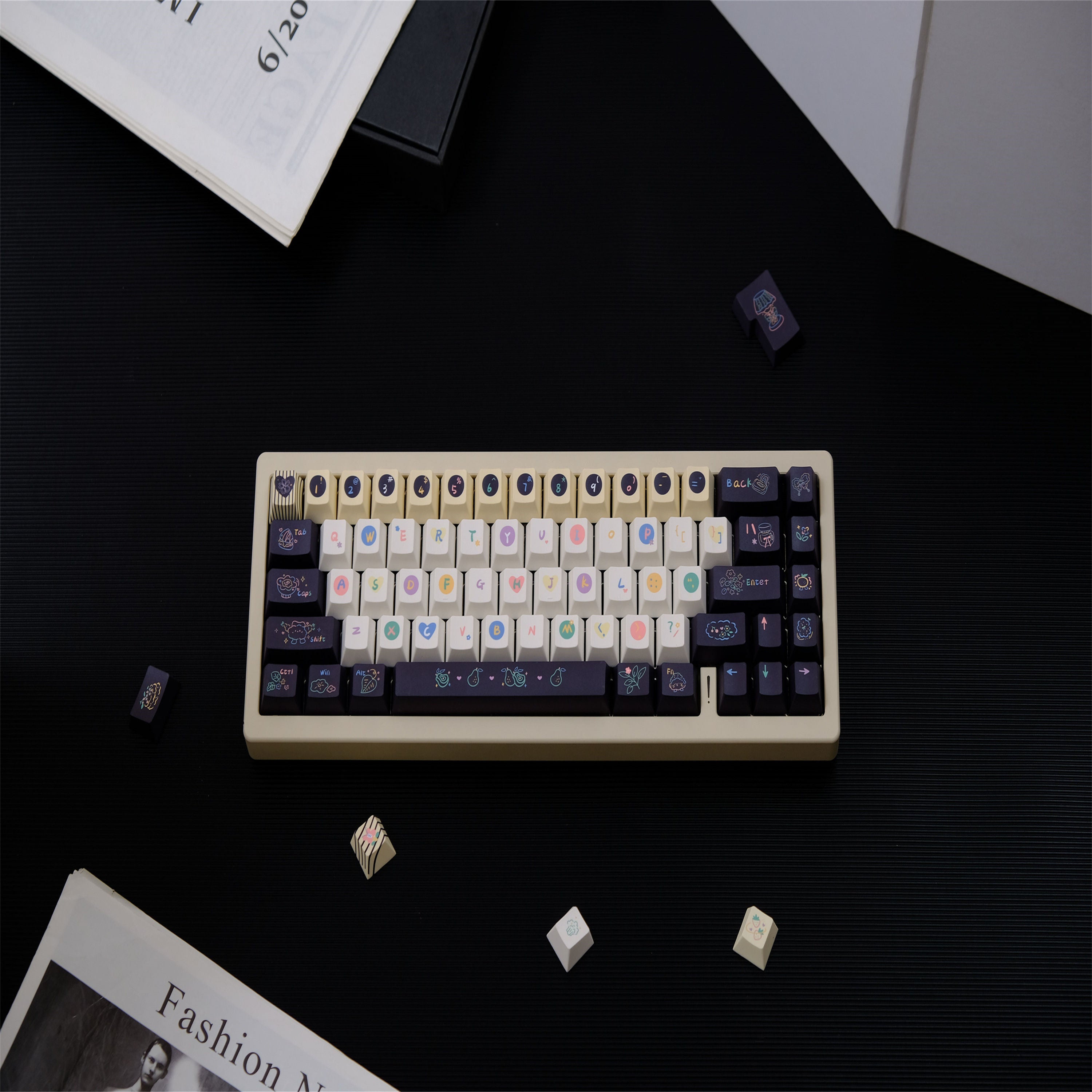 Sweet Cheese Ice Cream keycaps