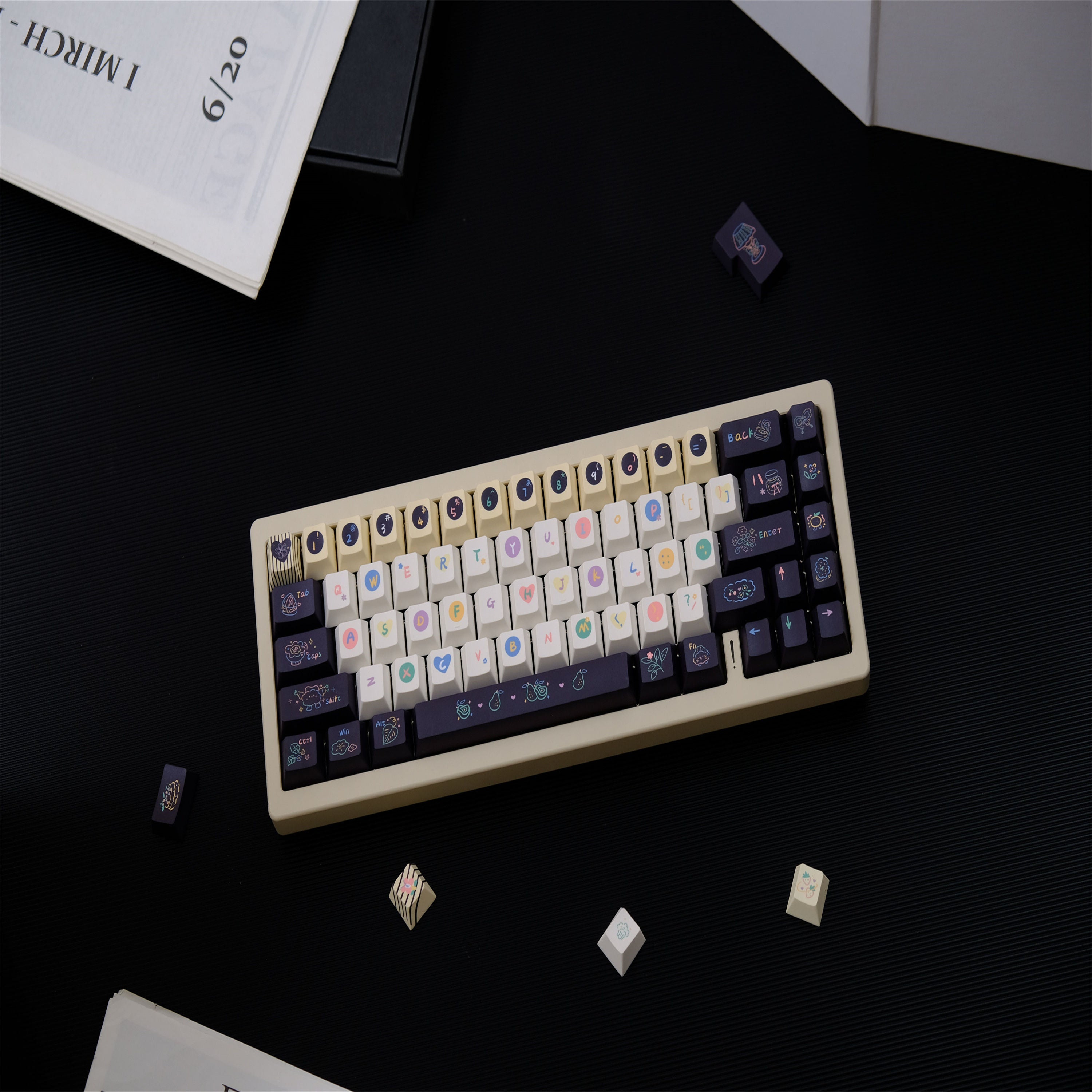 Sweet Cheese Ice Cream keycaps