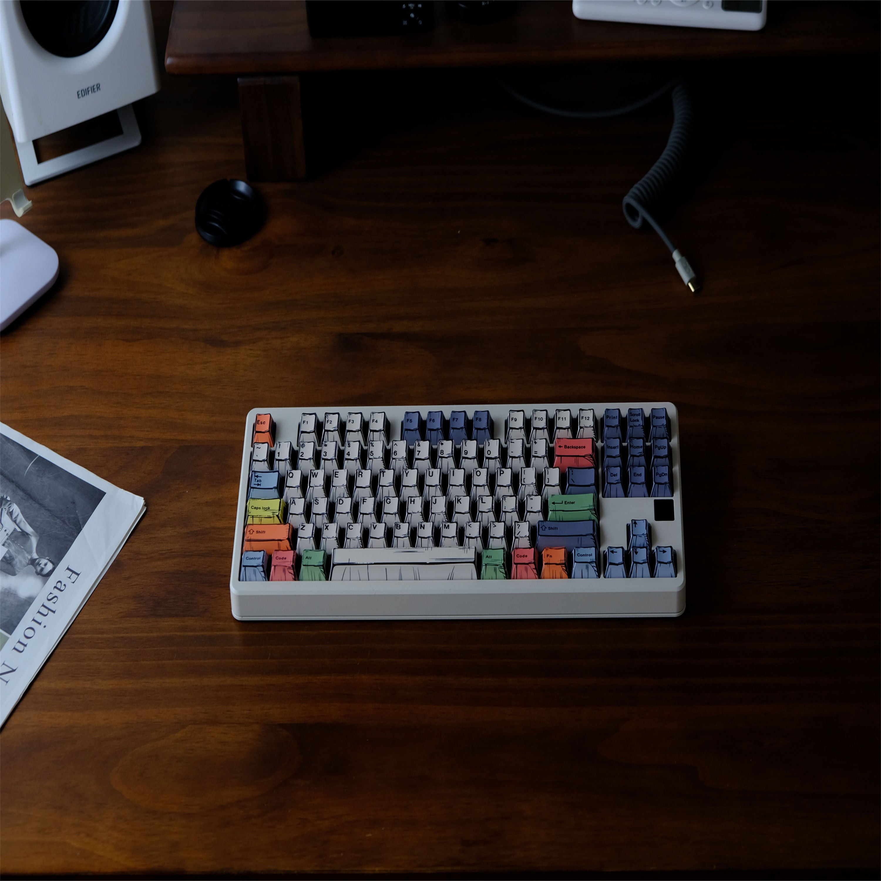 Canvas Comic Atyle keycaps