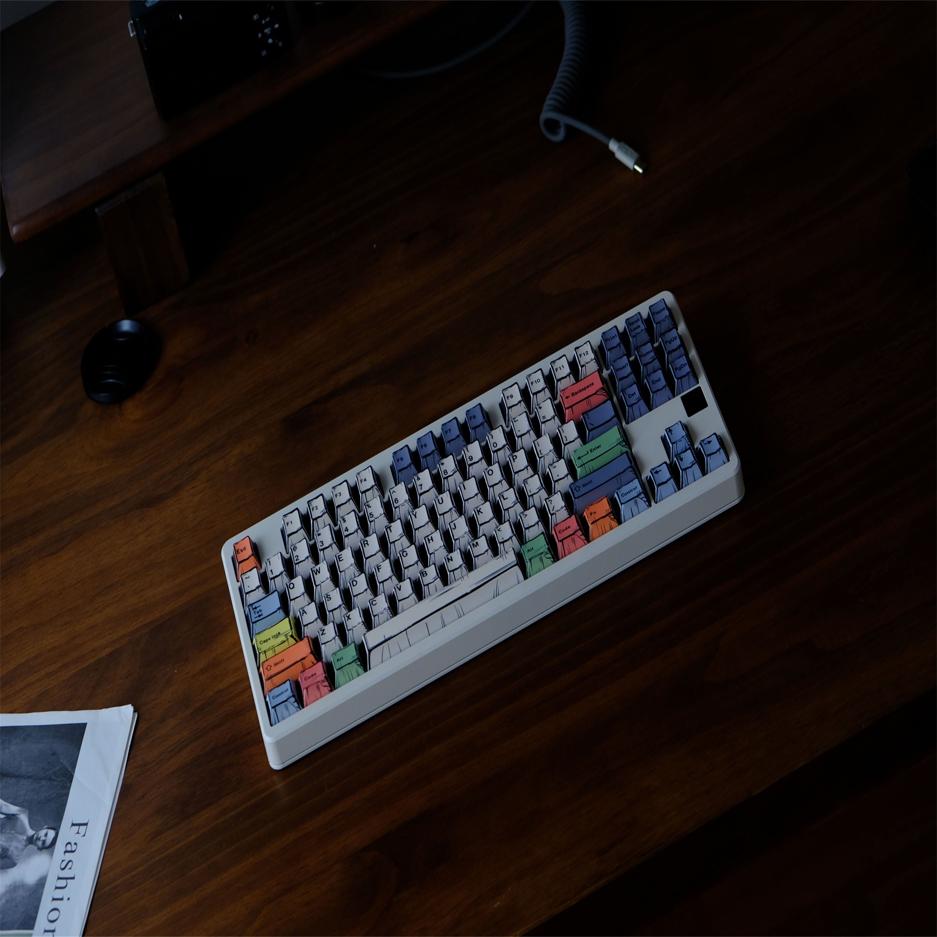 Canvas Comic Atyle keycaps