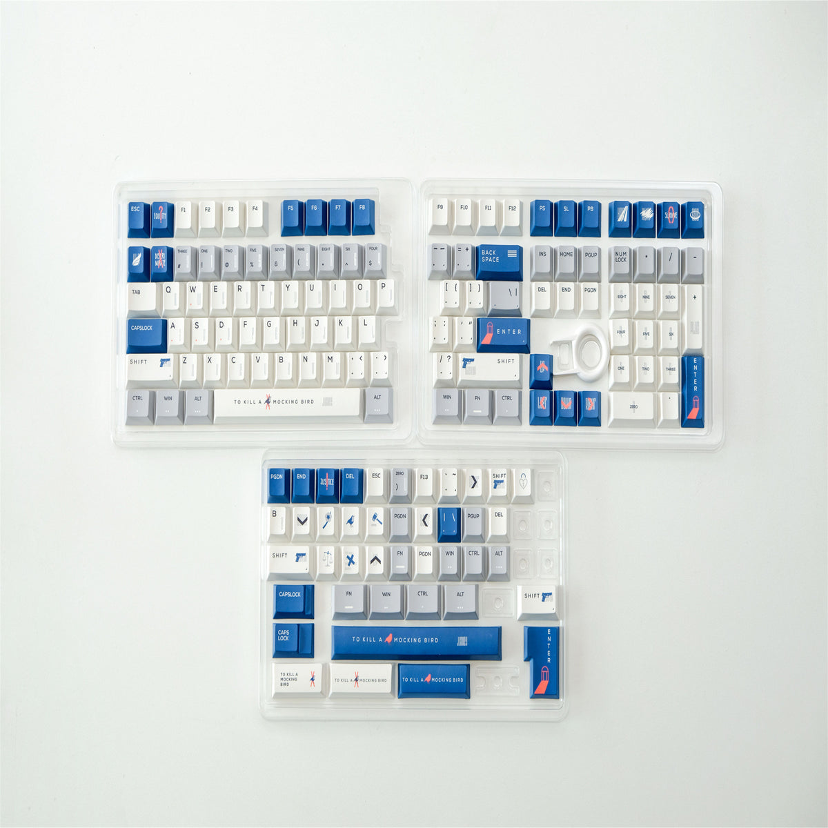 Bluebeard Keys Bluebird Keycaps 151 Key PBT Material Cherry Profile DYE-SUB