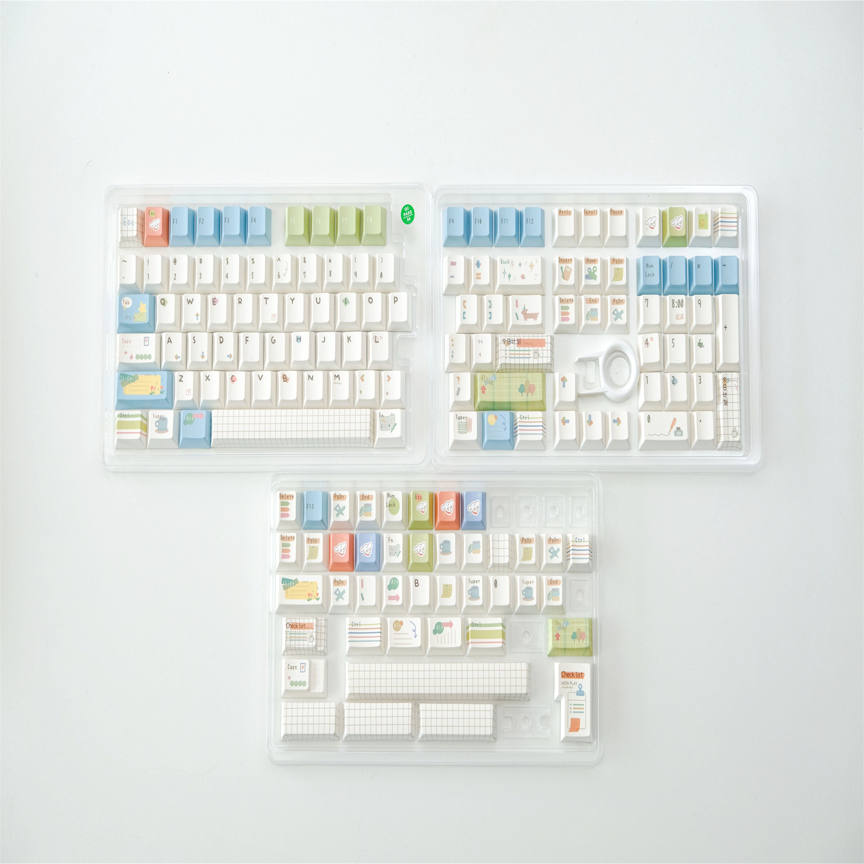 Notebook keycaps