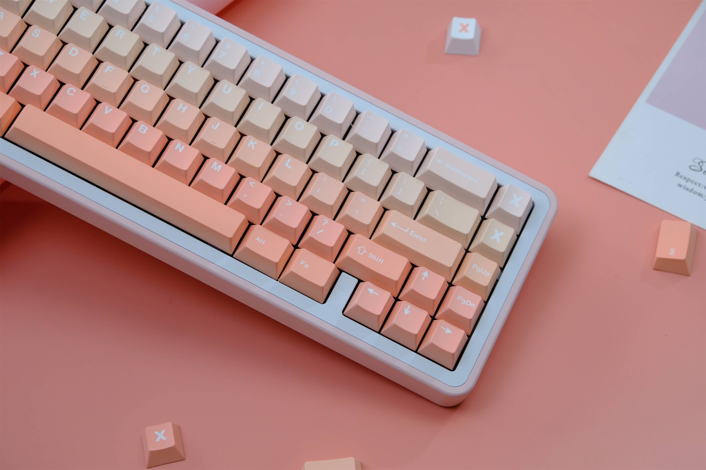 Blush keycaps