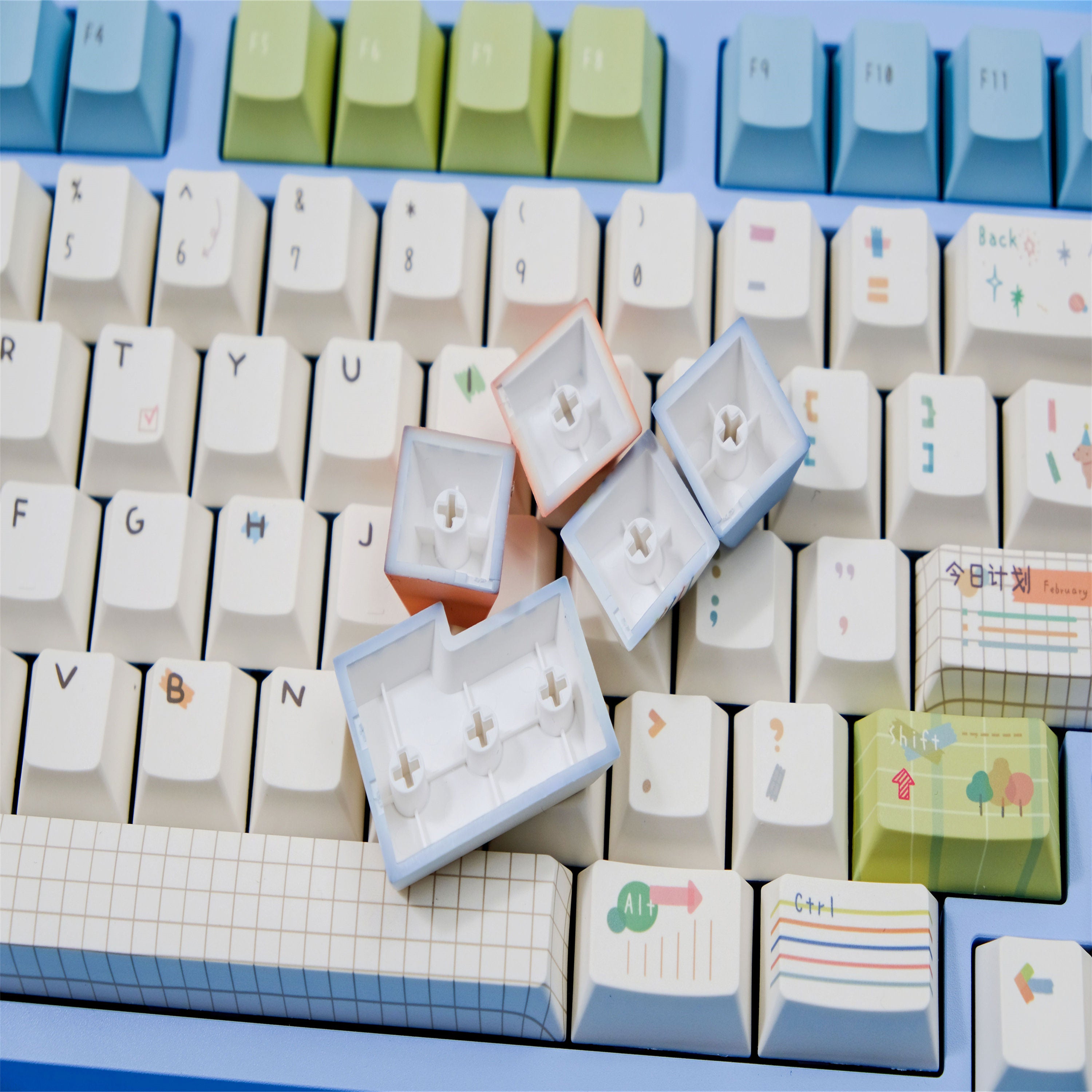 Notebook keycaps
