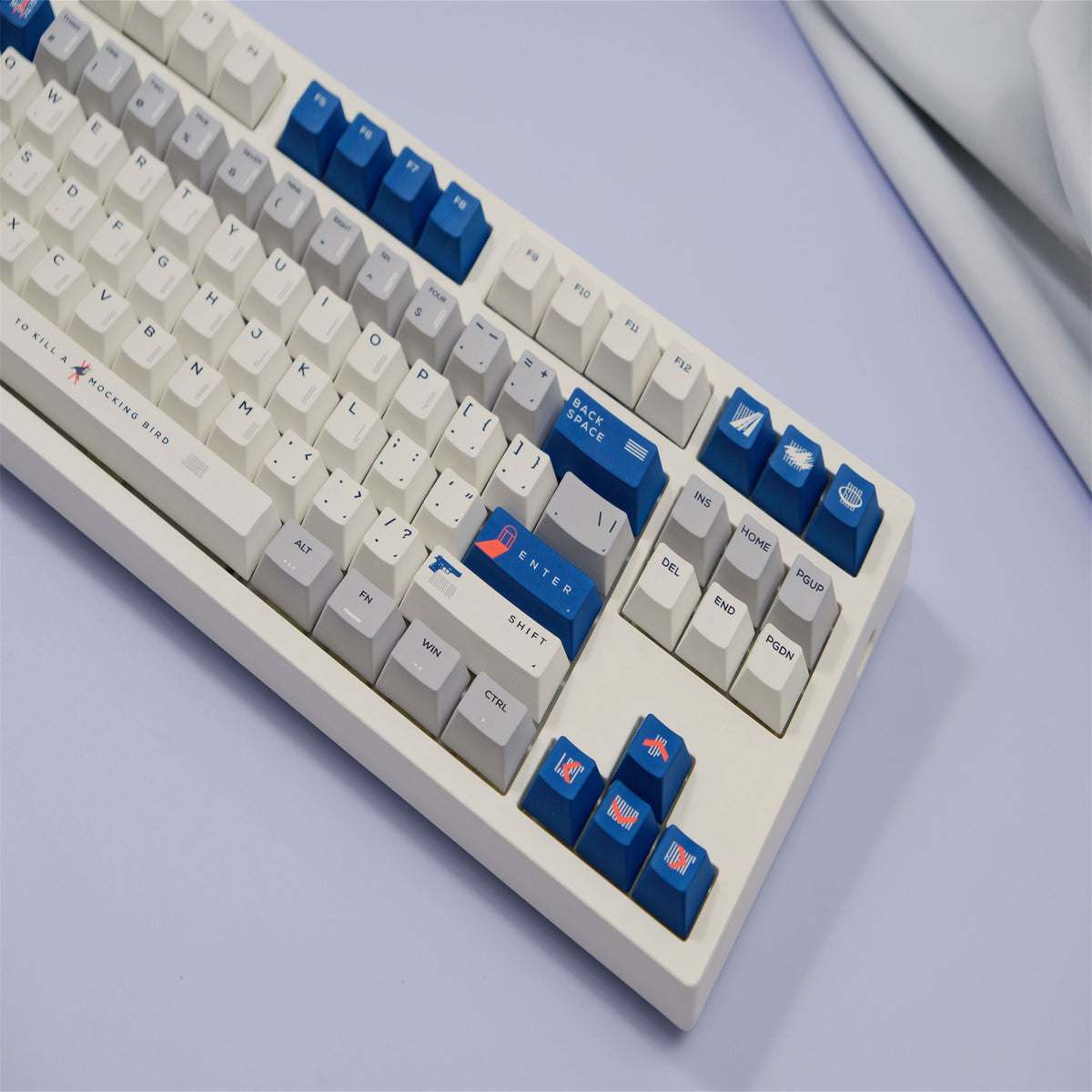 Bluebeard Keys Bluebird keycaps 151 Keys PBT Material Cherry Profile DYE-SUB ...