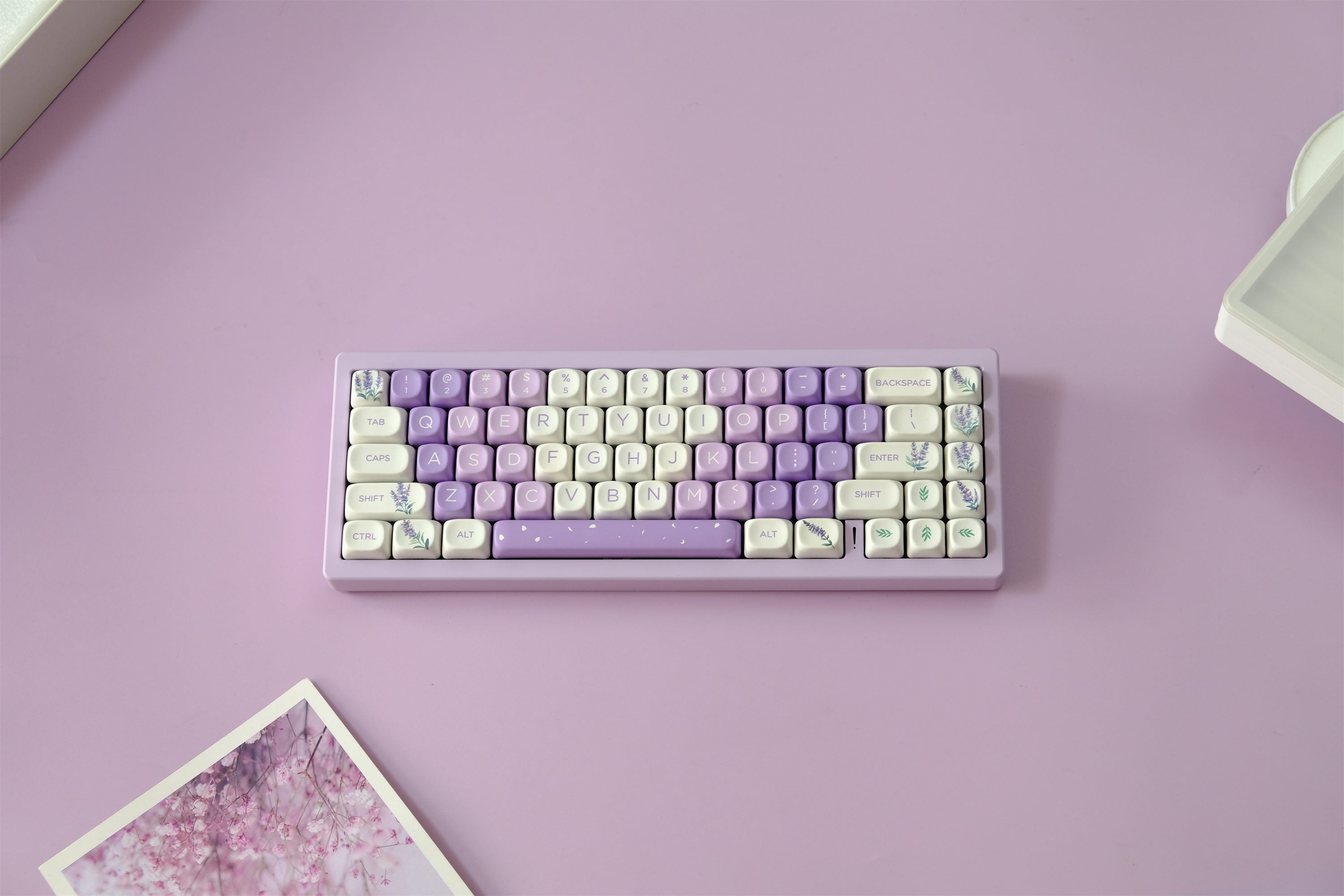 Lavender Blossoms Keycaps