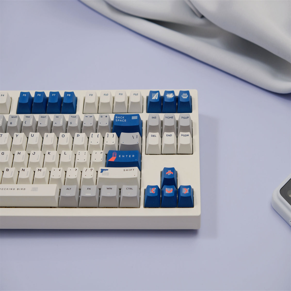Bluebeard Keys Bluebird Keycaps 151 Key PBT Material Cherry Profile DYE-SUB