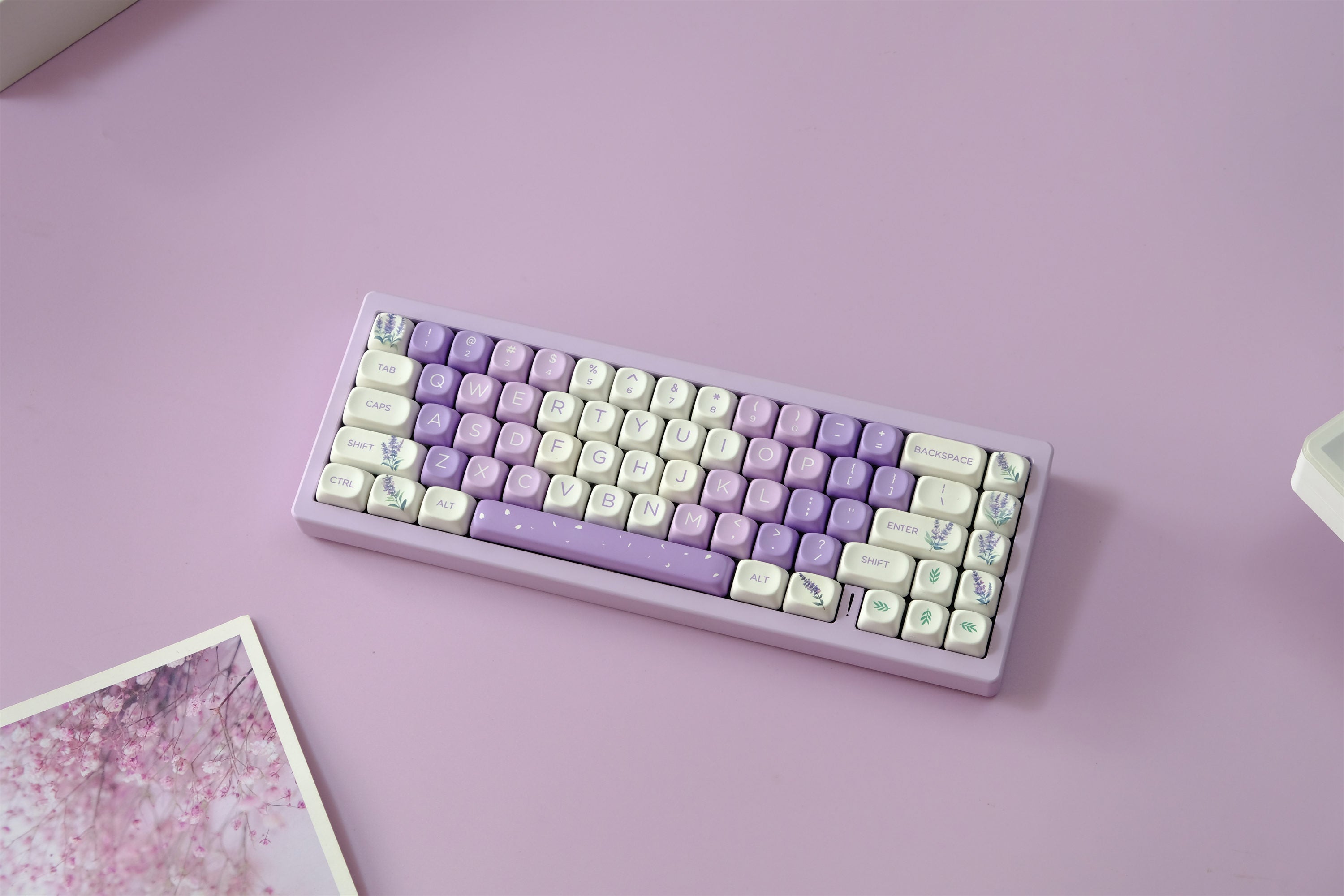 Lavender Blossoms Keycaps