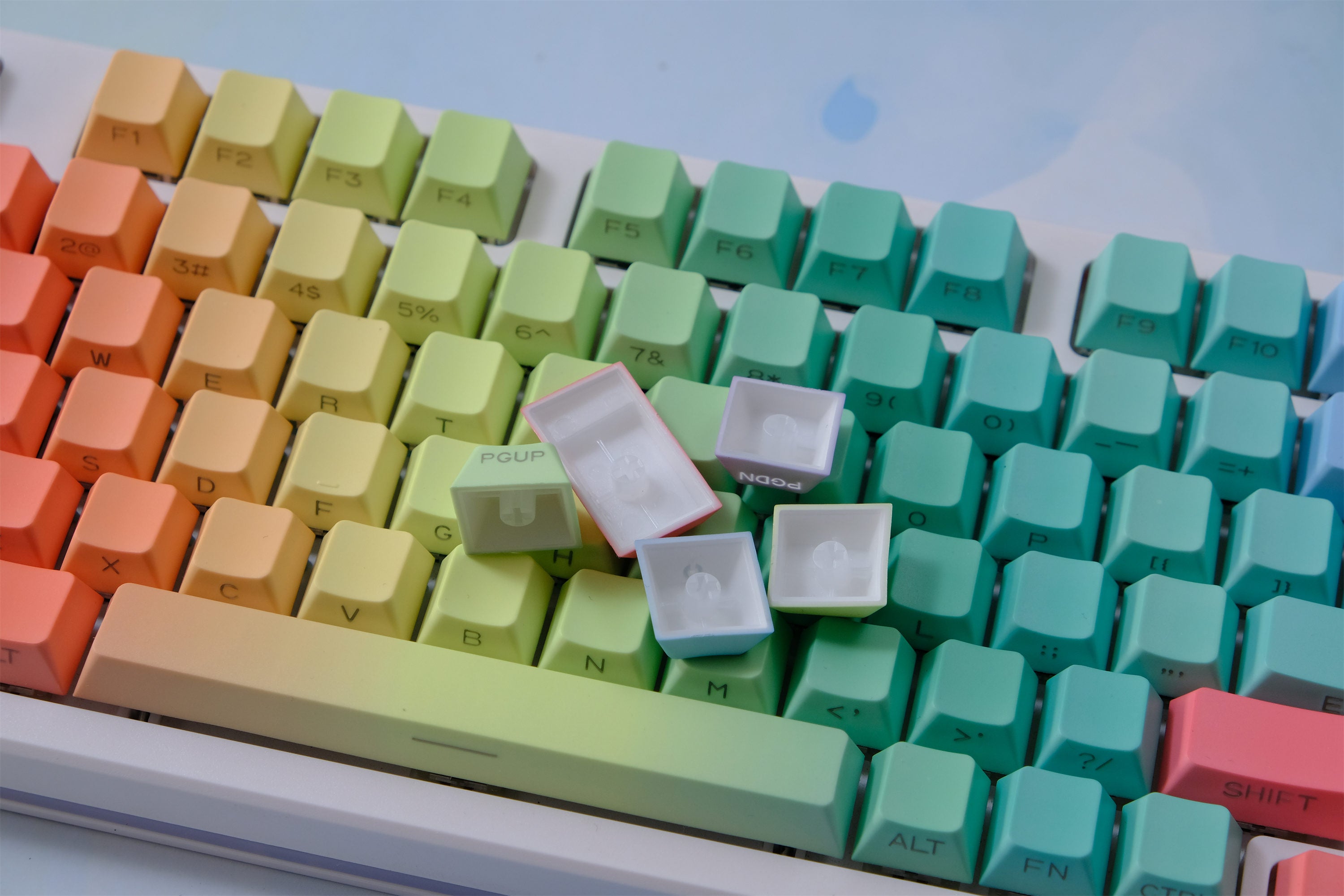Unicorn Side Backlight Keycaps