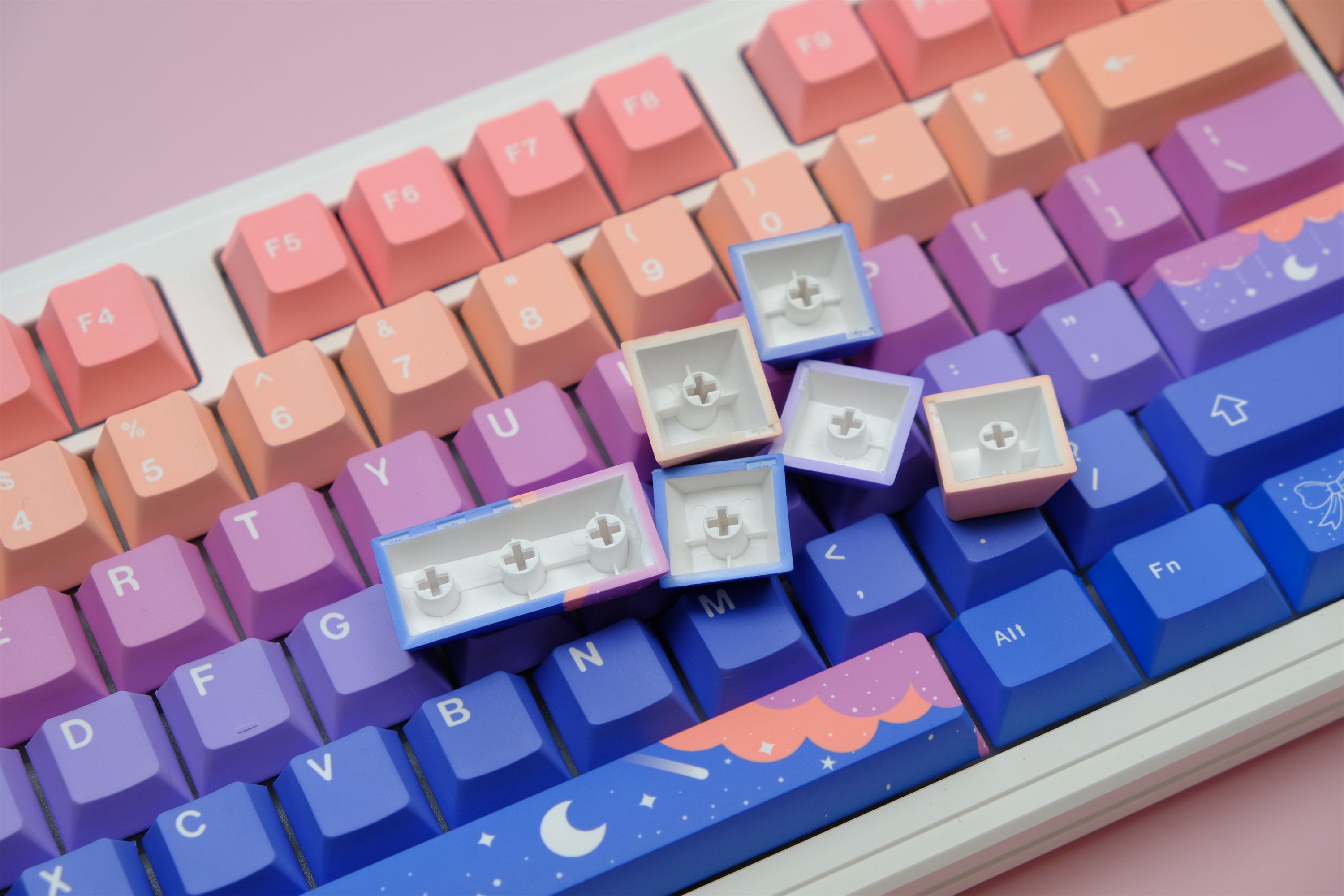 Star Moon Keycaps