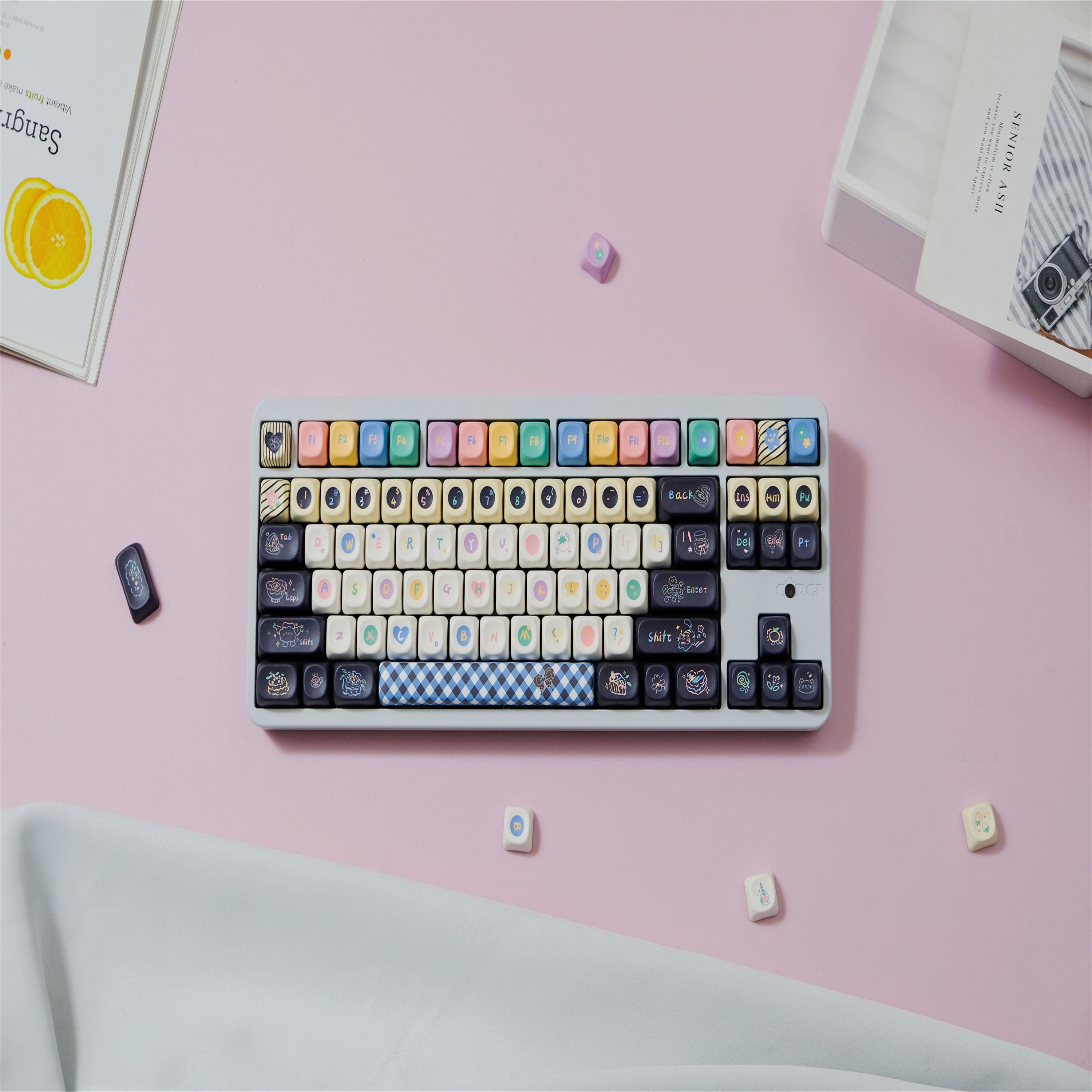 Sweet Cheese Ice Cream keycaps