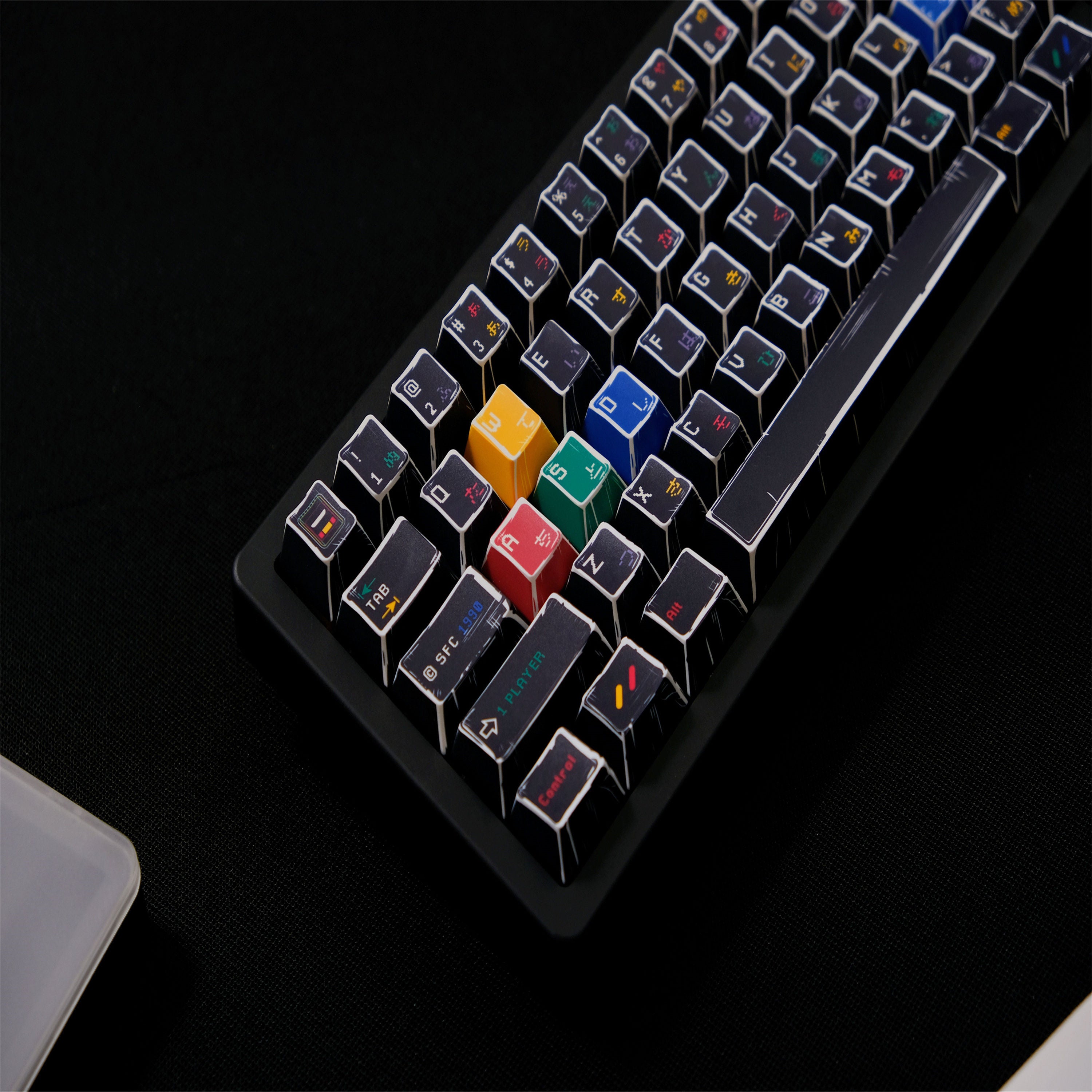 SFC Black Comic Style keycaps