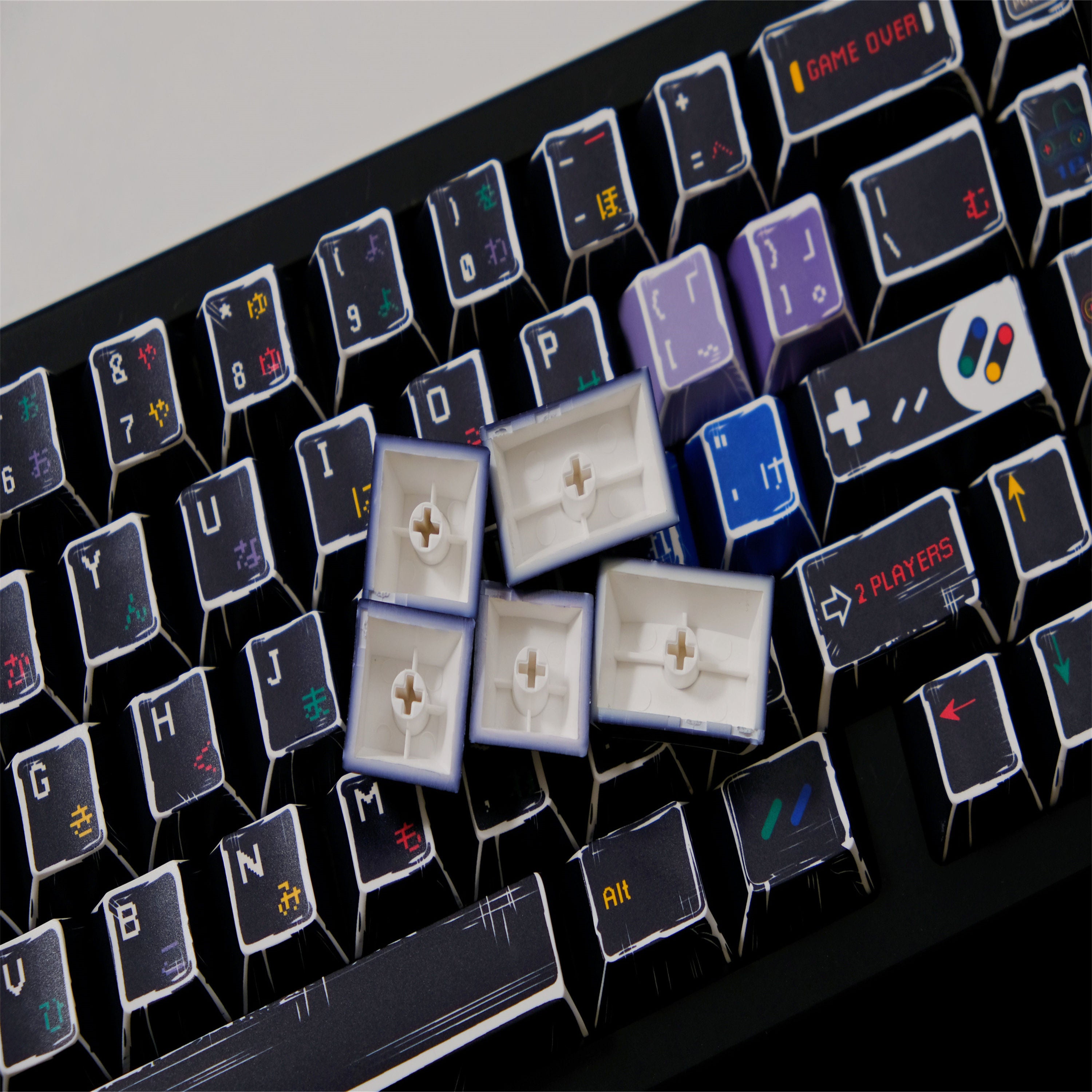 SFC Black Comic Style keycaps