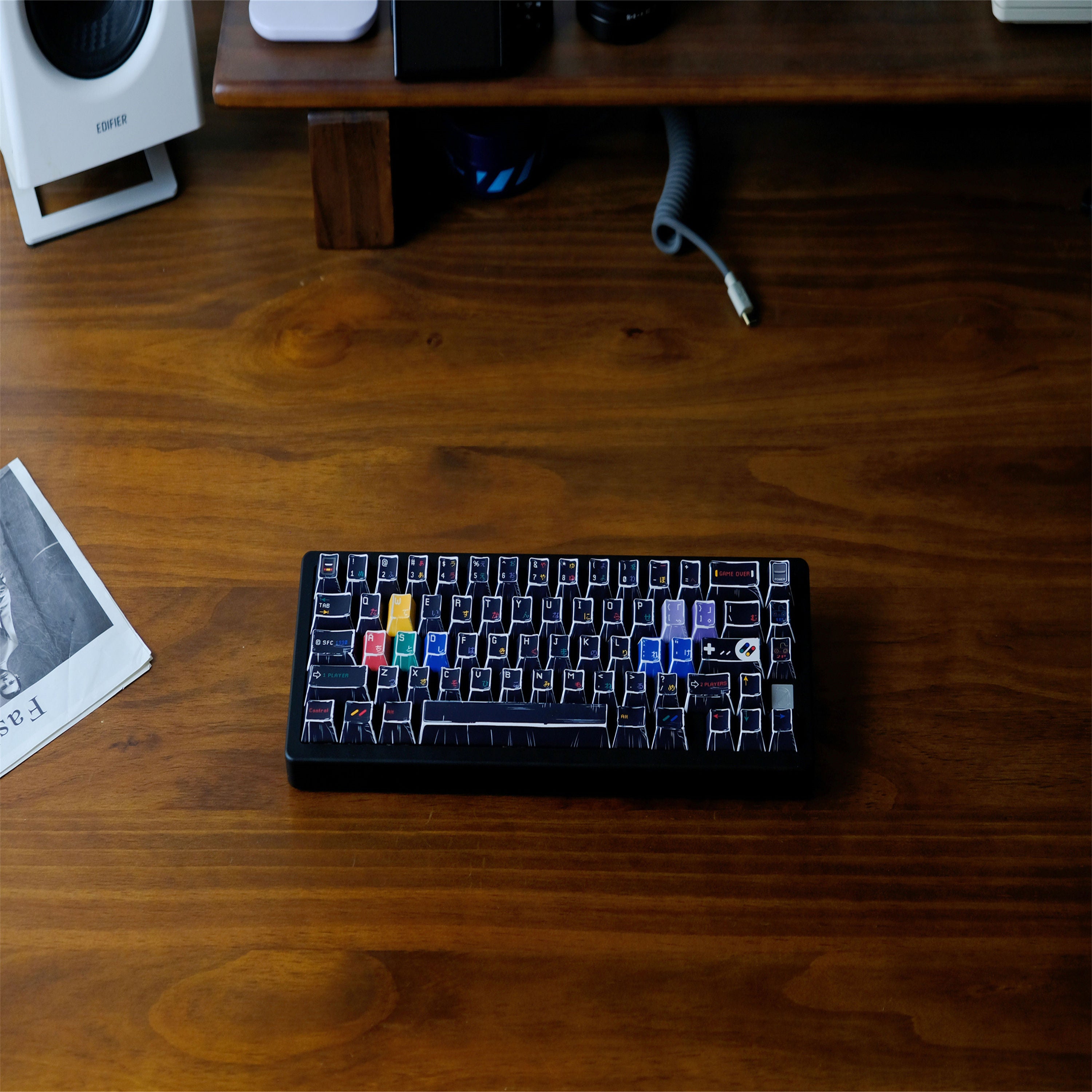 SFC Black Comic Style keycaps