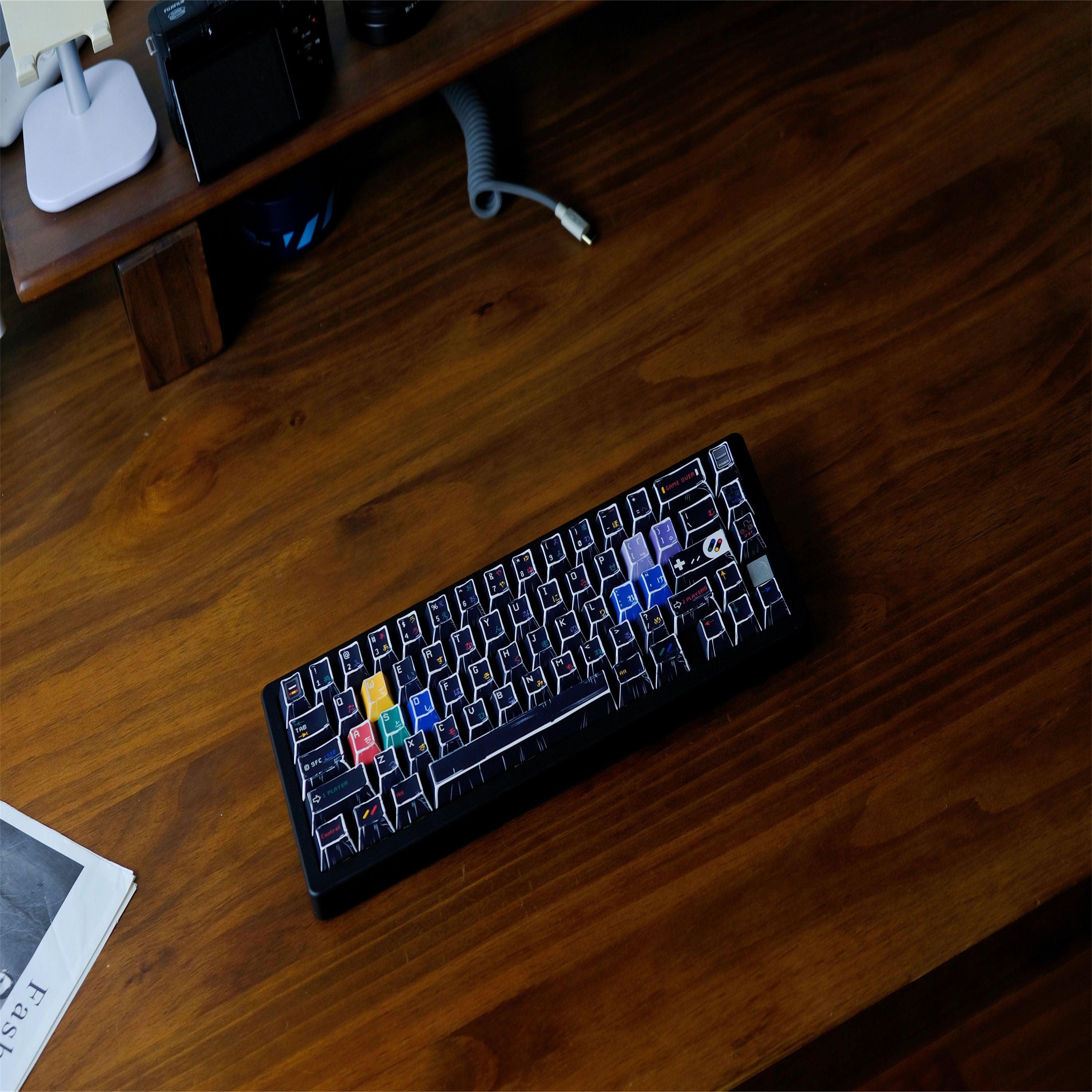 SFC Black Comic Style keycaps