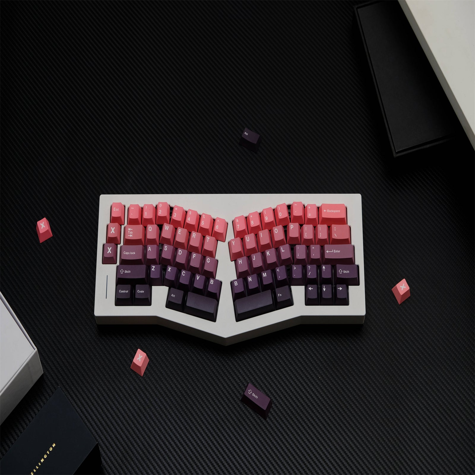 Red Beans Gradient keycaps