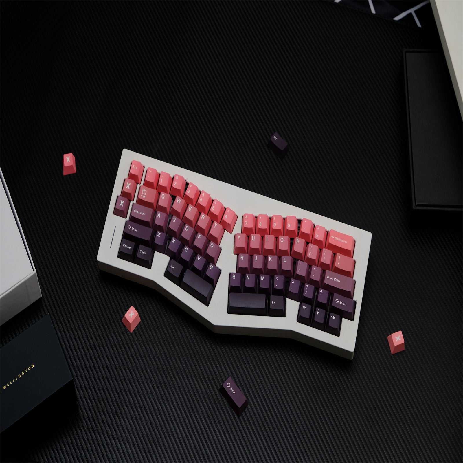 Red Beans Gradient keycaps
